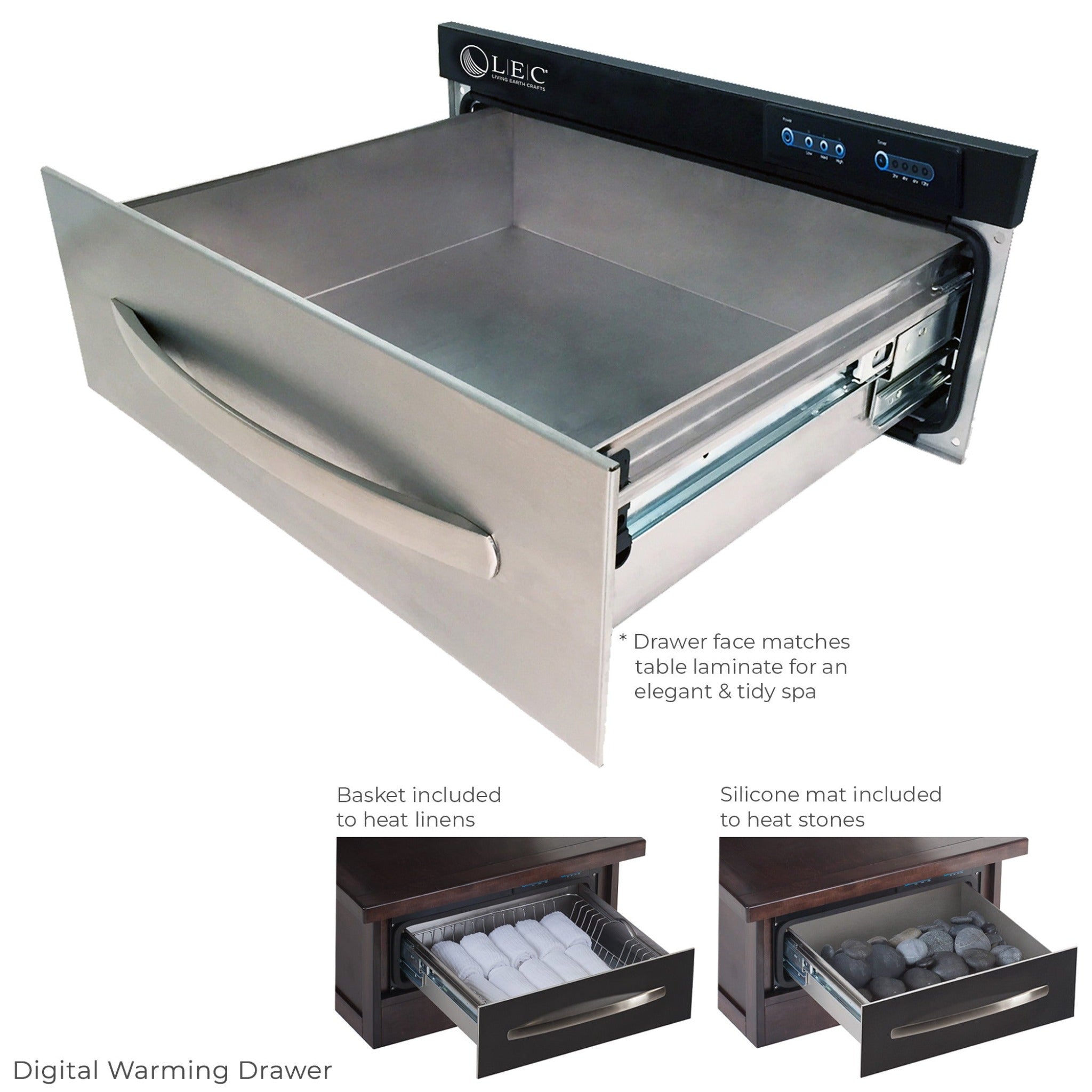 Digital Warming Drawer EarthLite Everest Treatment Table