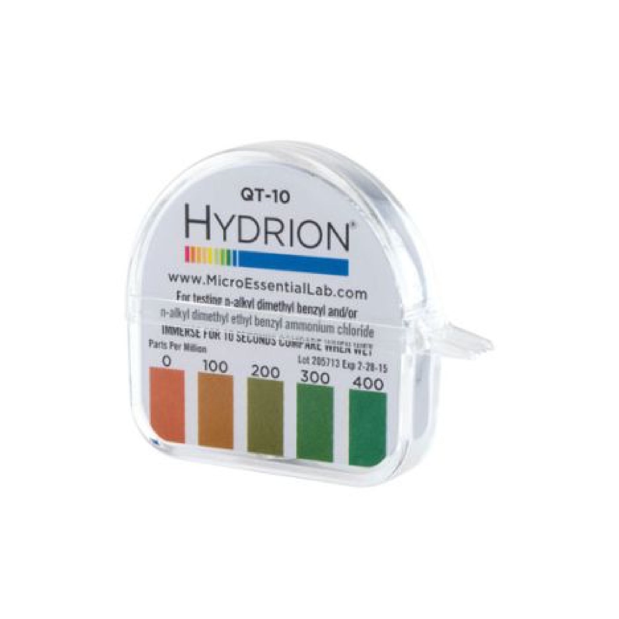 Hydrion QT-10 - Quat Test Strips 0-400