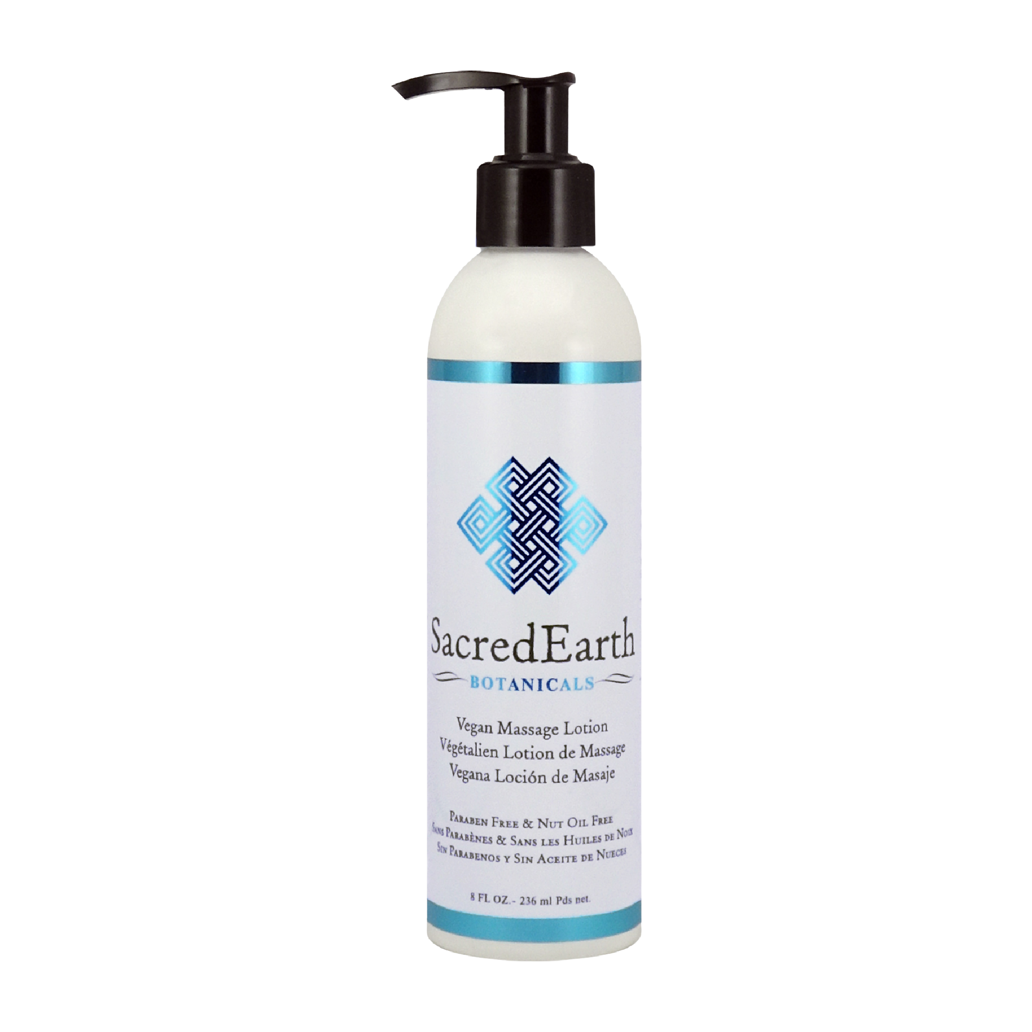 Sacred Earth Massage Lotion - Paraben Free & Unscented - 8 oz
