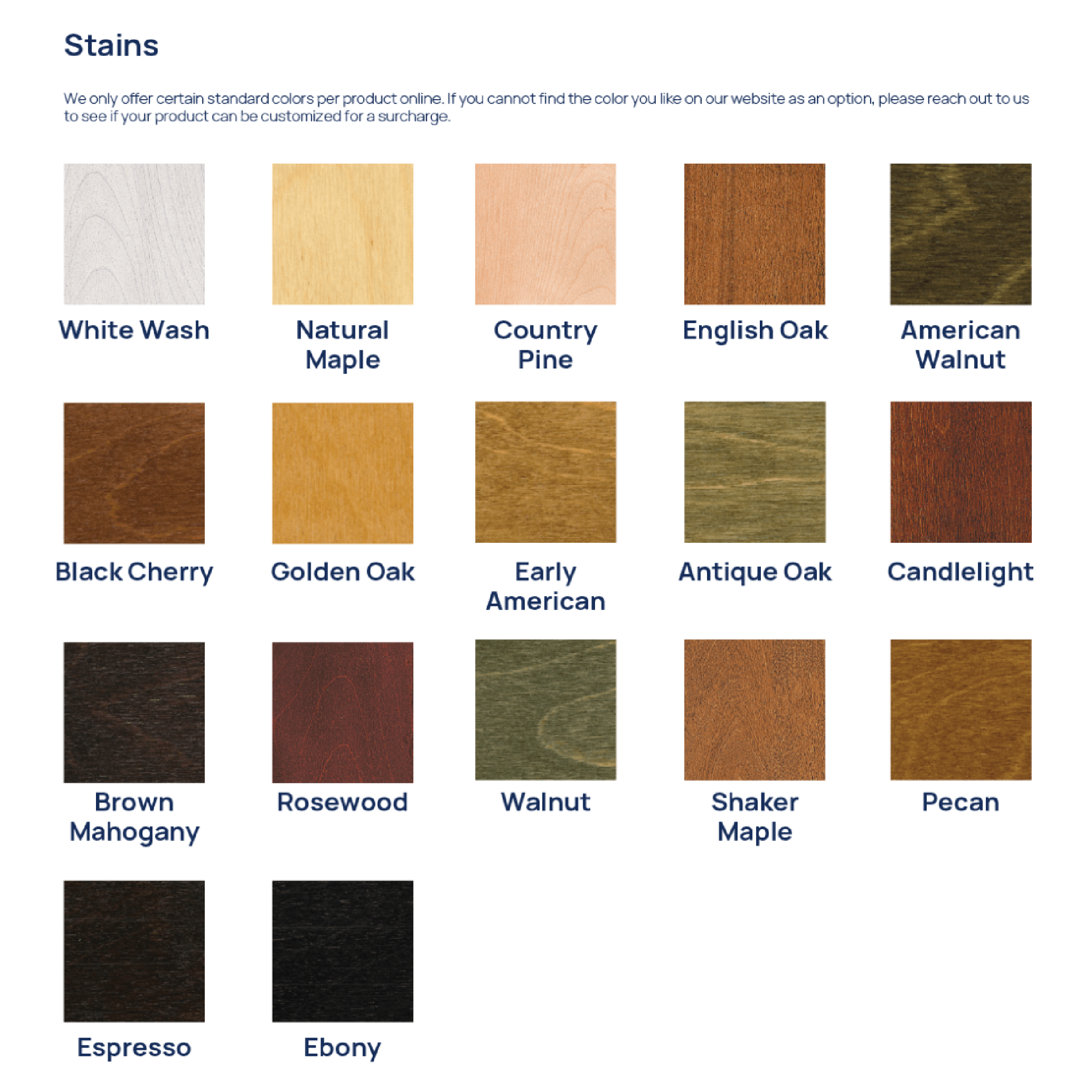 EarthLite Electric Table Base Stains