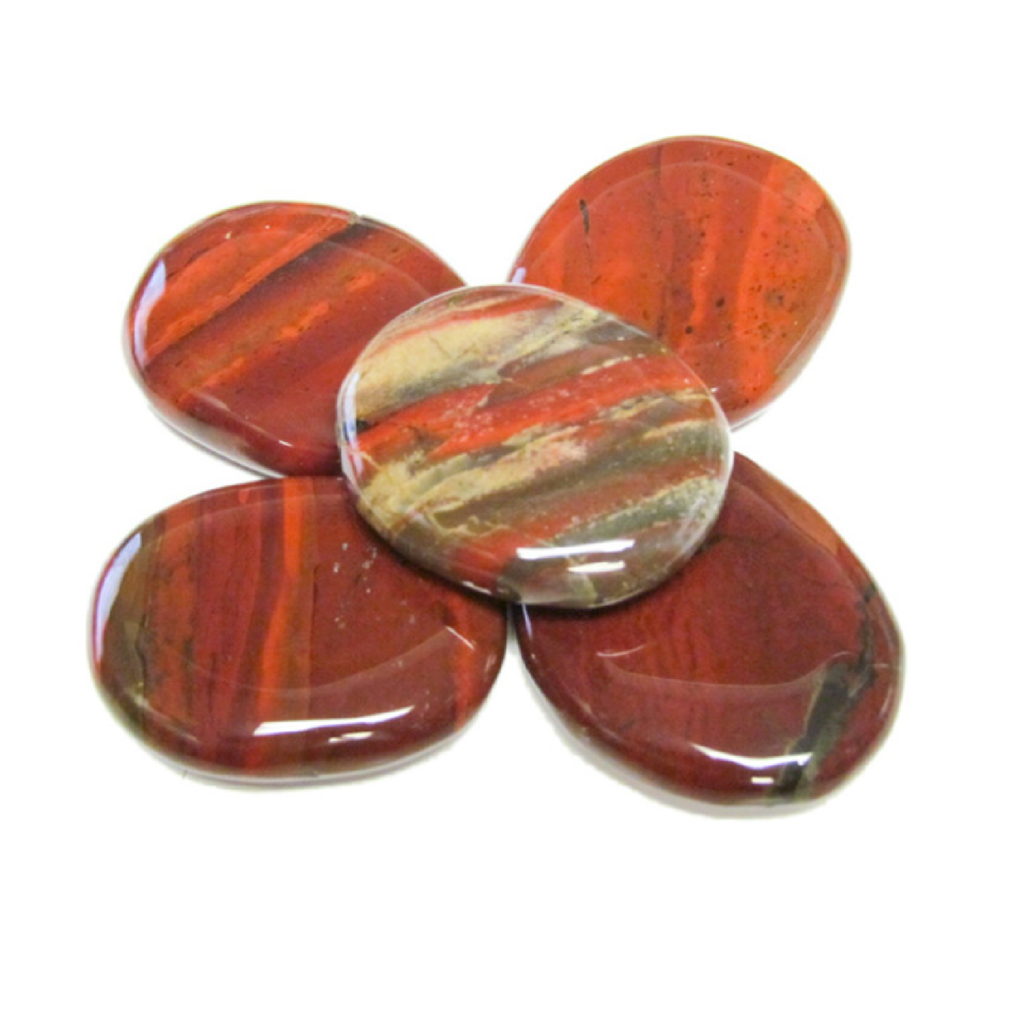 Jasper Massage Stones - Brecciated - 28 oz/800 gram - Set of 27 Stones