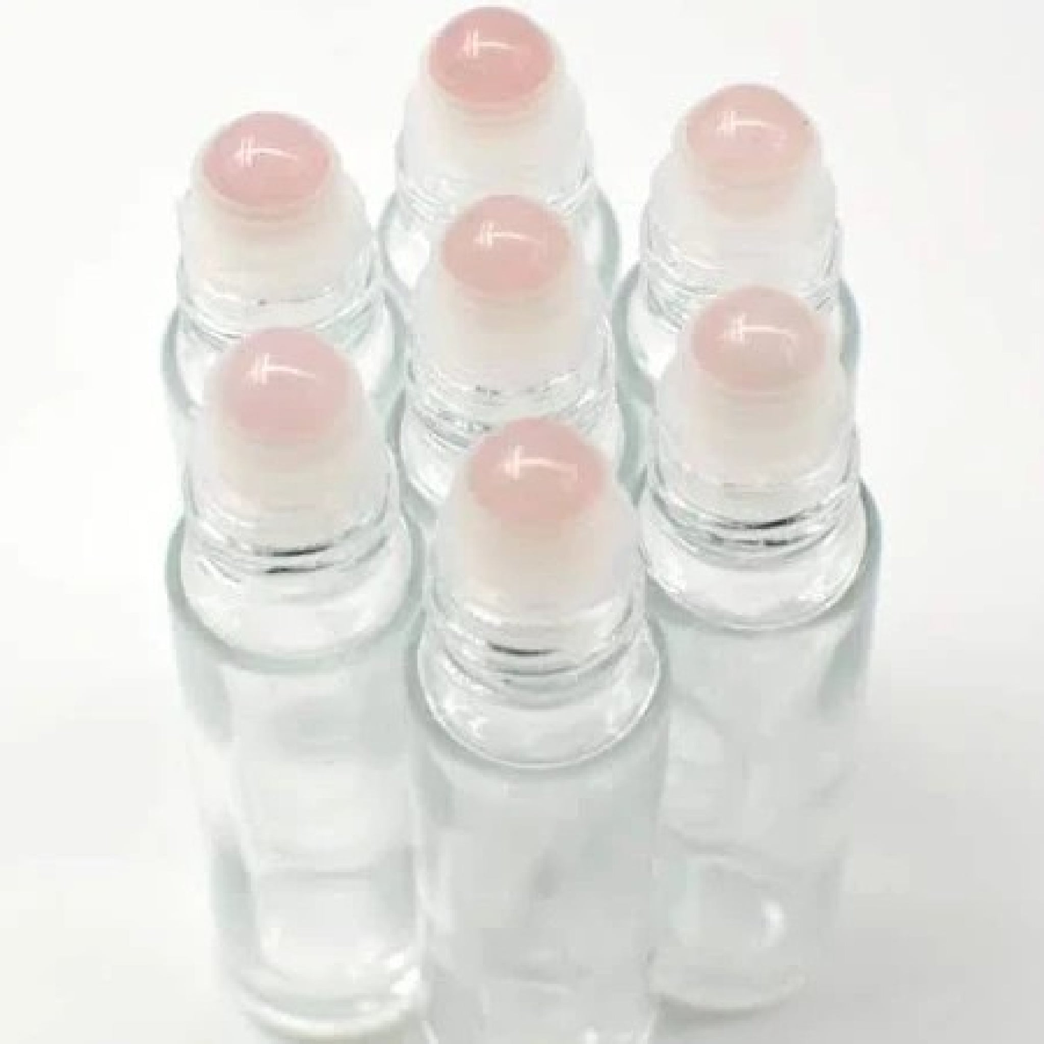 Essential Oil Roller with Rose Quartz Rollerball
