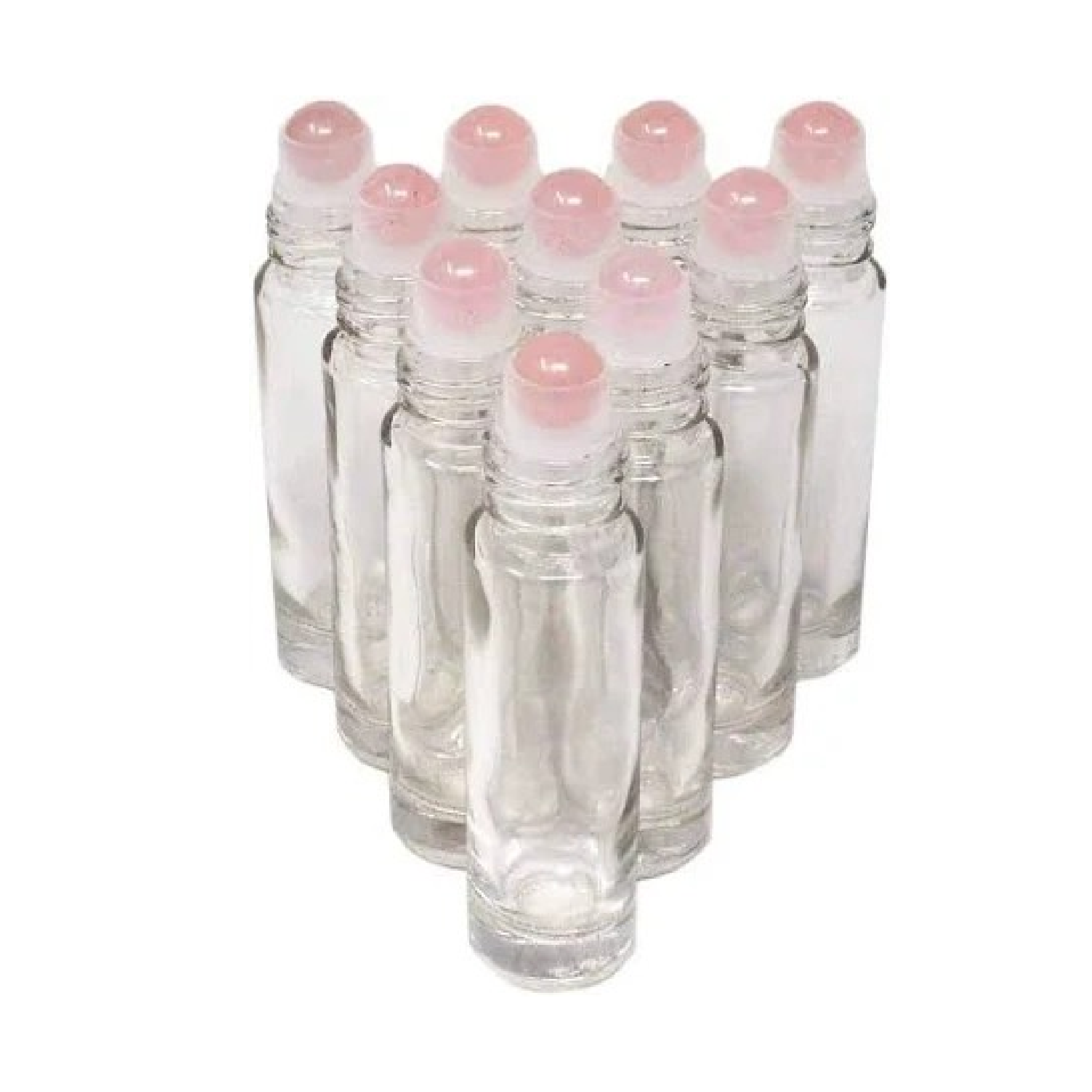 Essential Oil Roller with Rose Quartz Rollerball