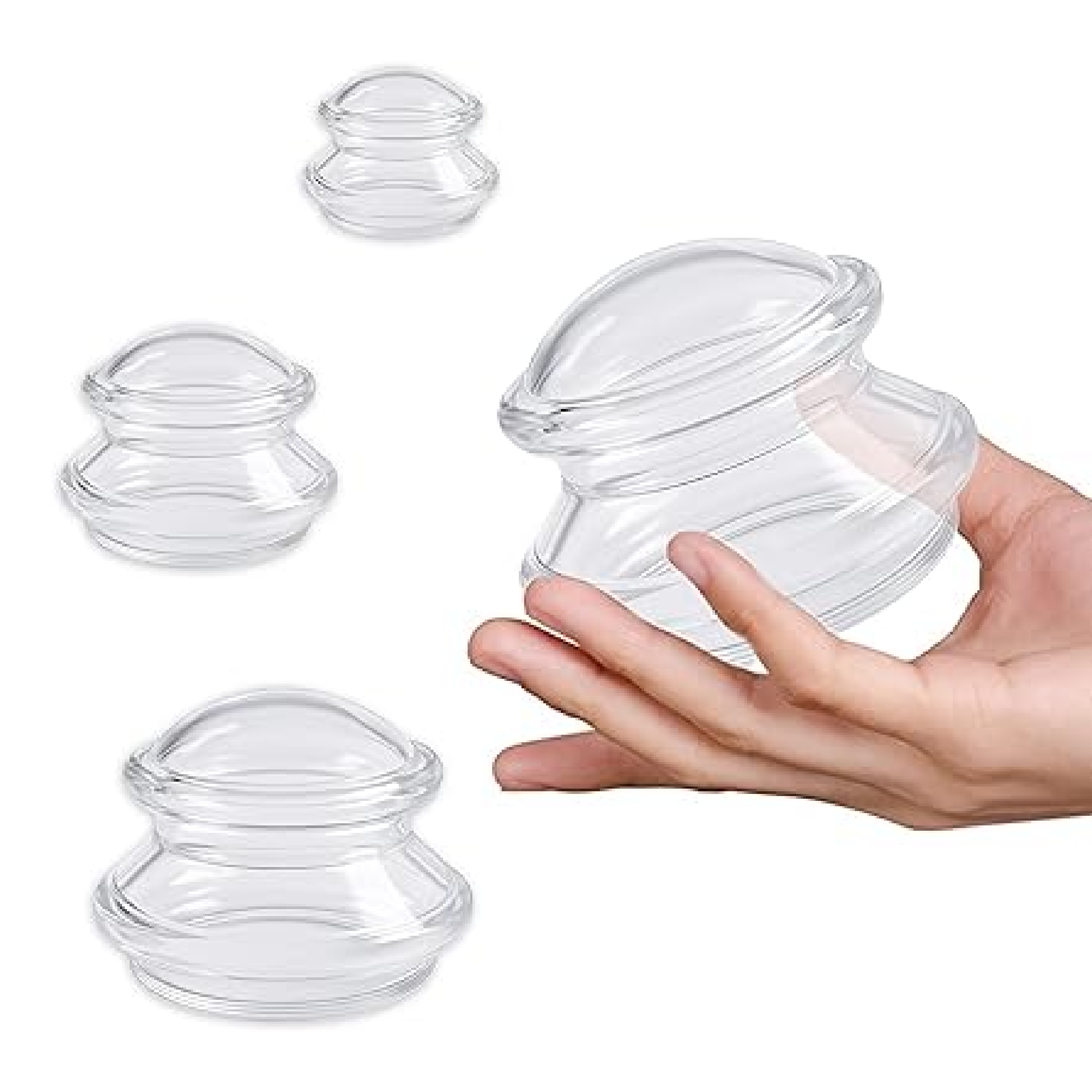 BodyMate Rounded Silicone Cupping Set - 4 Piece