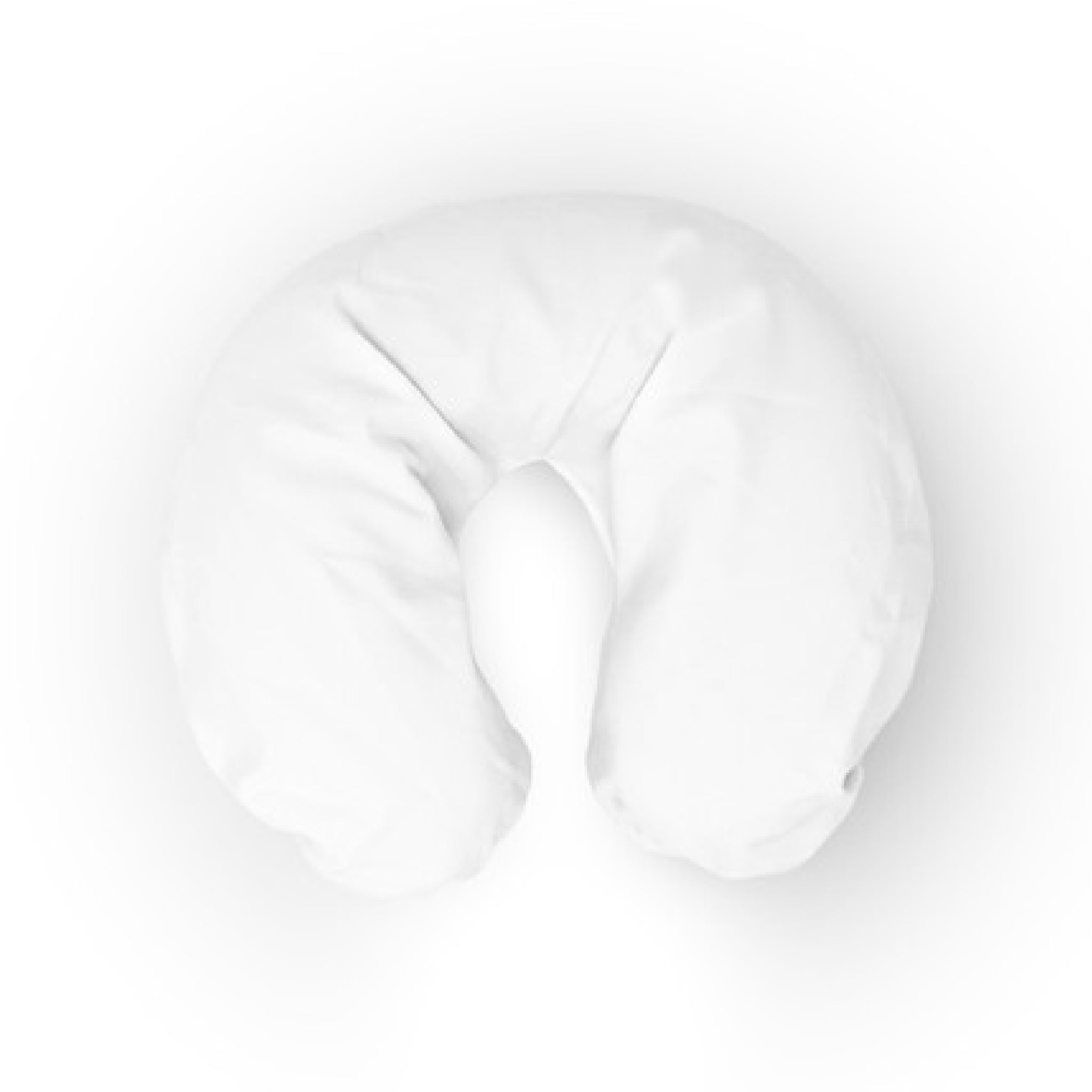 Couvre-visage ajusté en polycoton - Blanc - Sans couture
