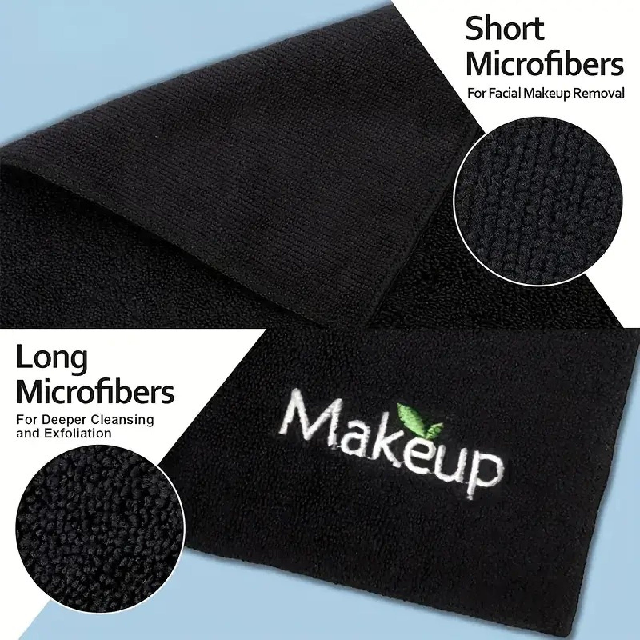 Black Face Cloth for Makeup Removal