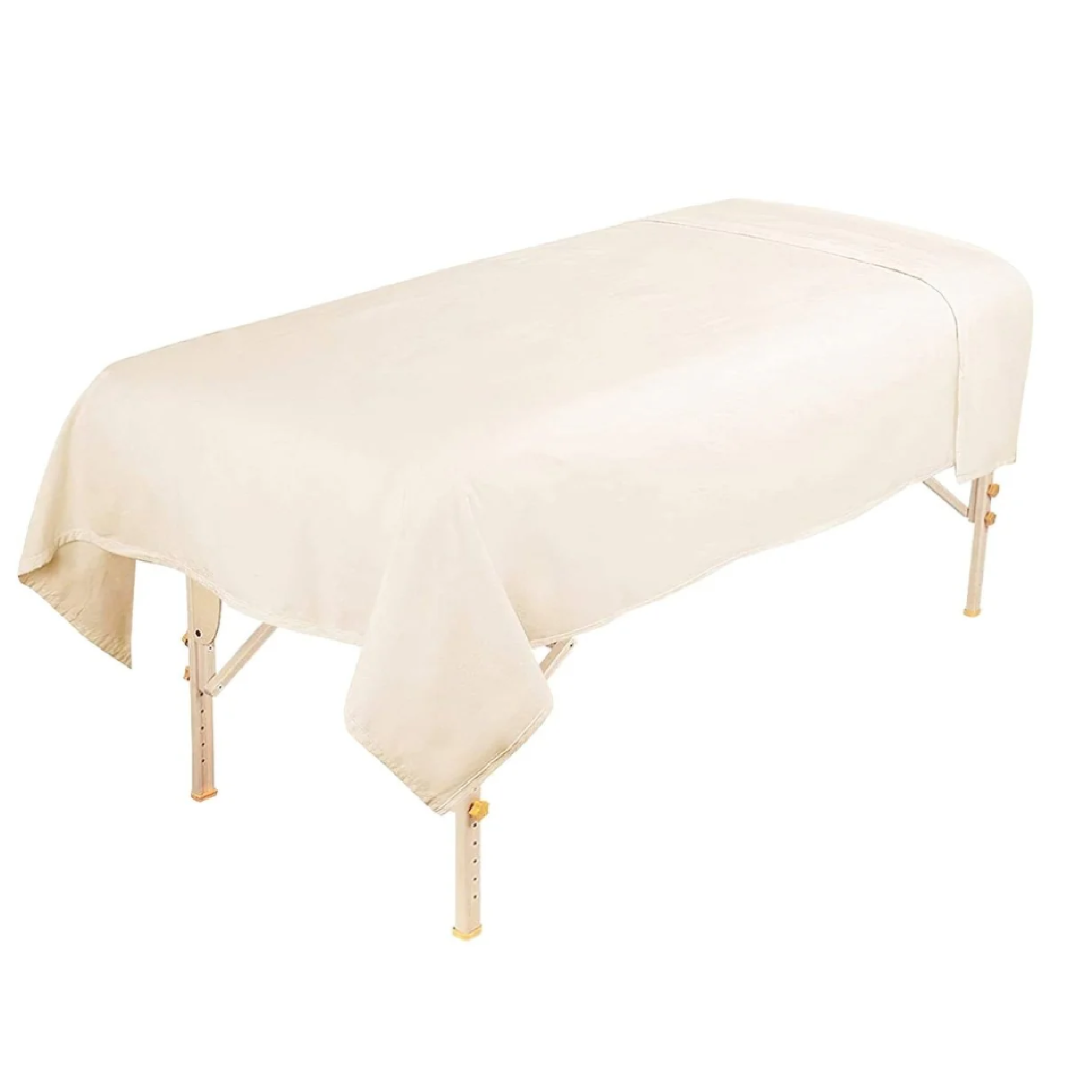Beige Flannel Flat Sheet