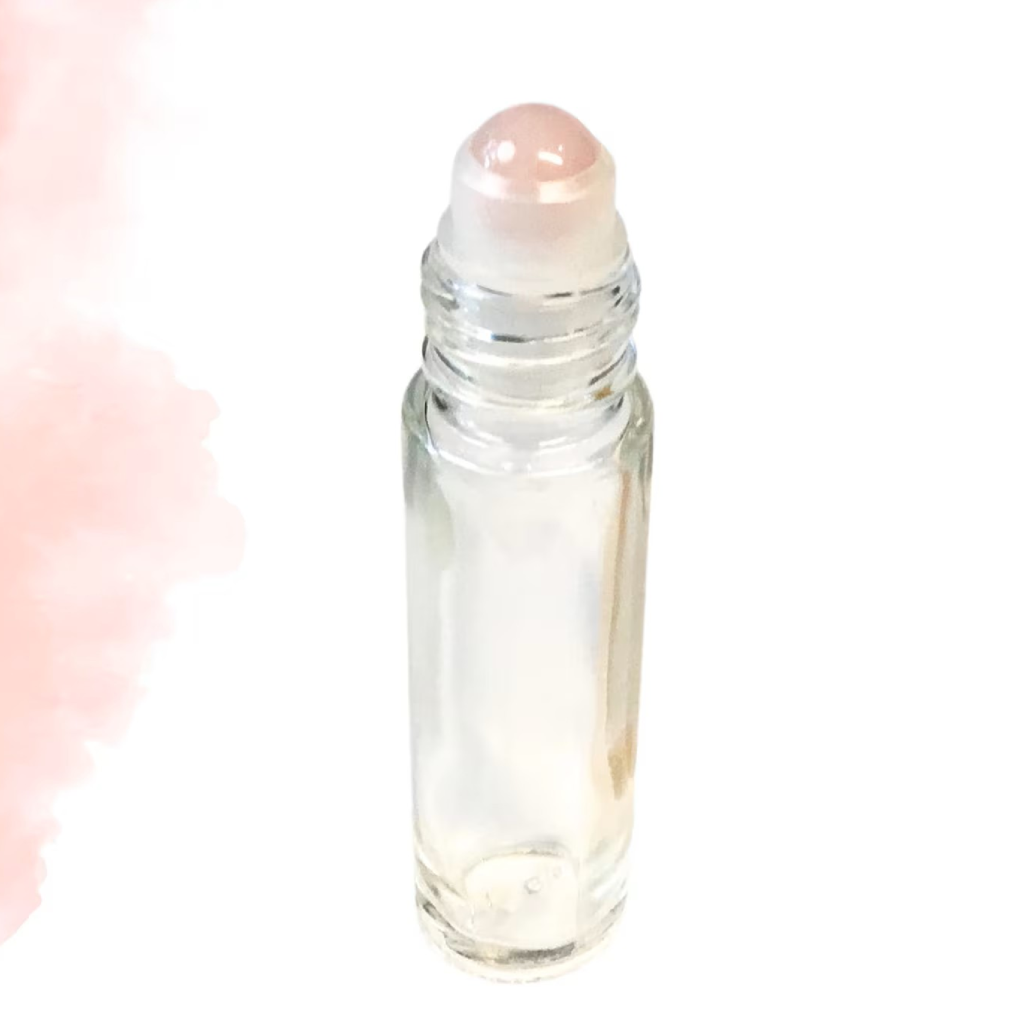 Essential Oil Roller with Rose Quartz Rollerball
