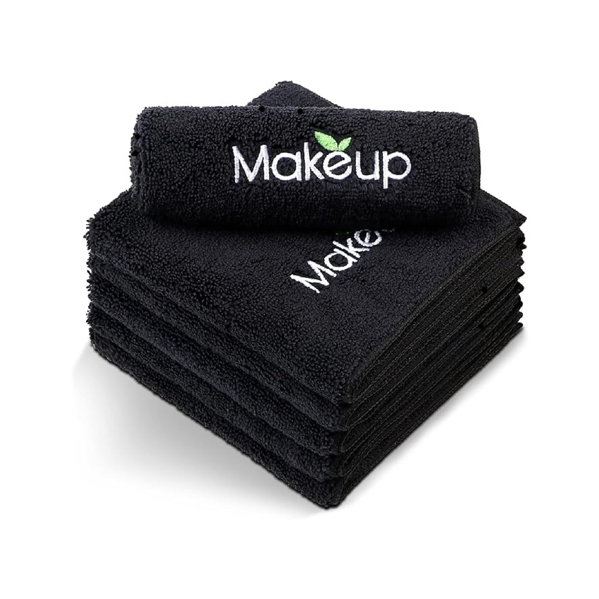 Face Cloth - Microfibre - Black - Set of 2