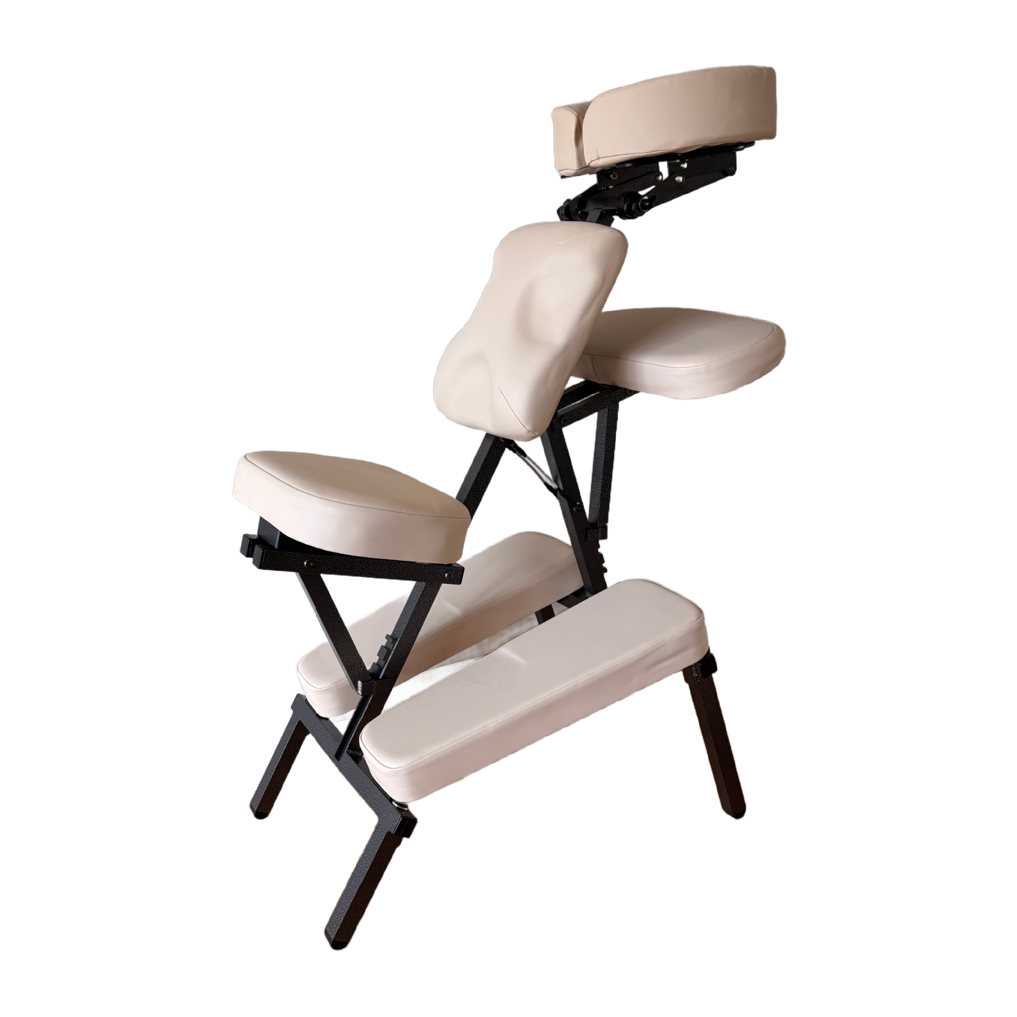 BodyMate Portable Massage Chair Package with Carrying Case Beige