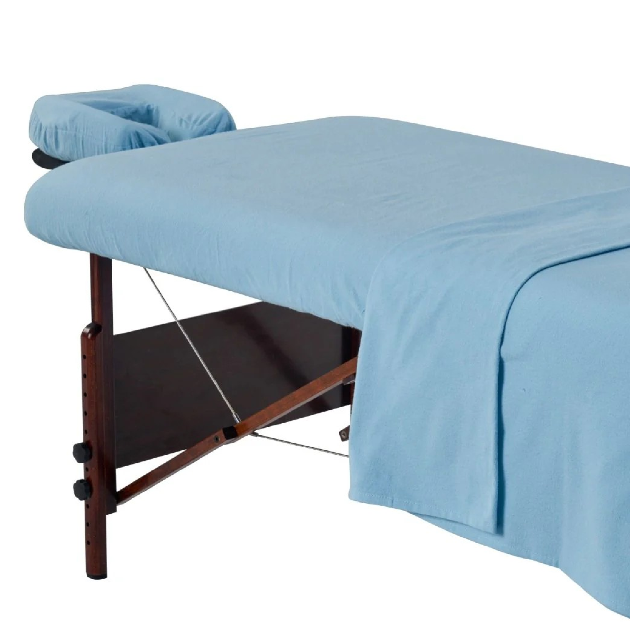 Powder Blue Flannel Sheet Set