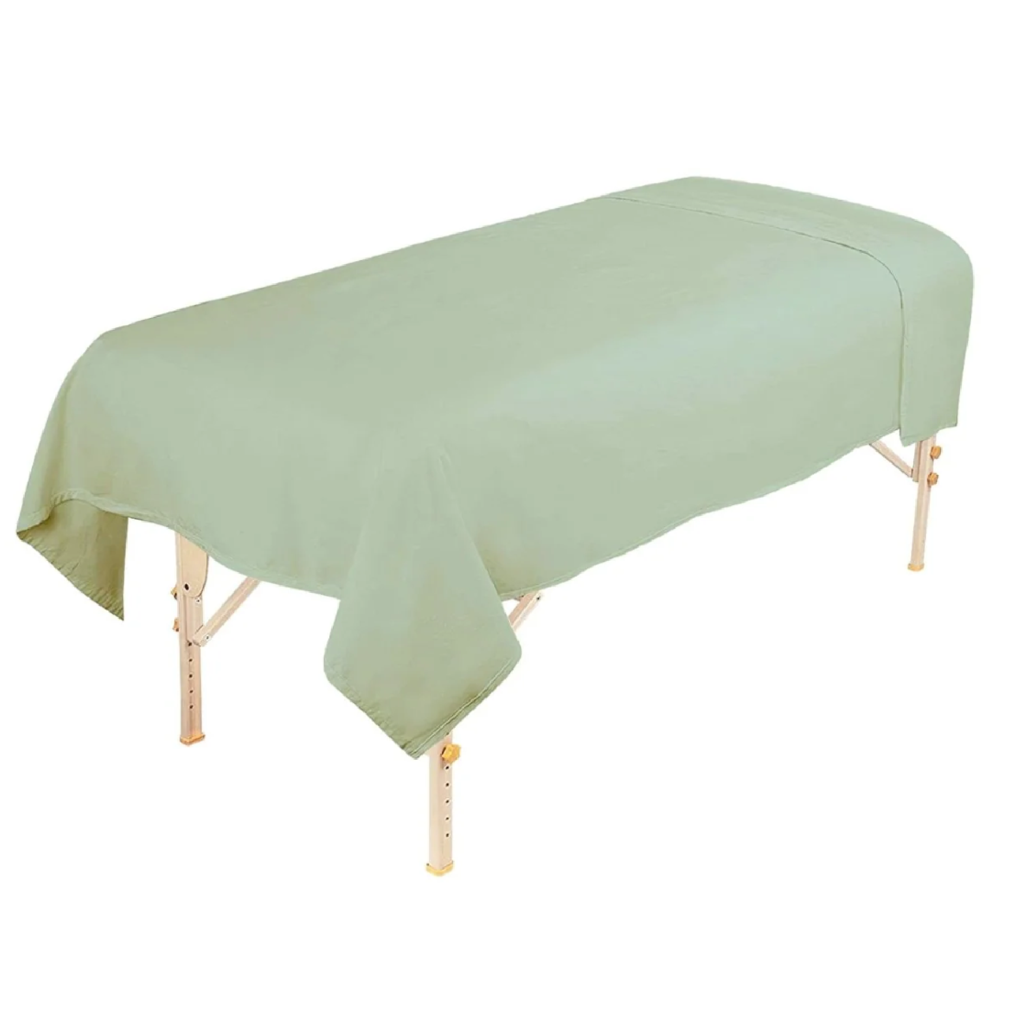 Sage Flannel Flat Sheet