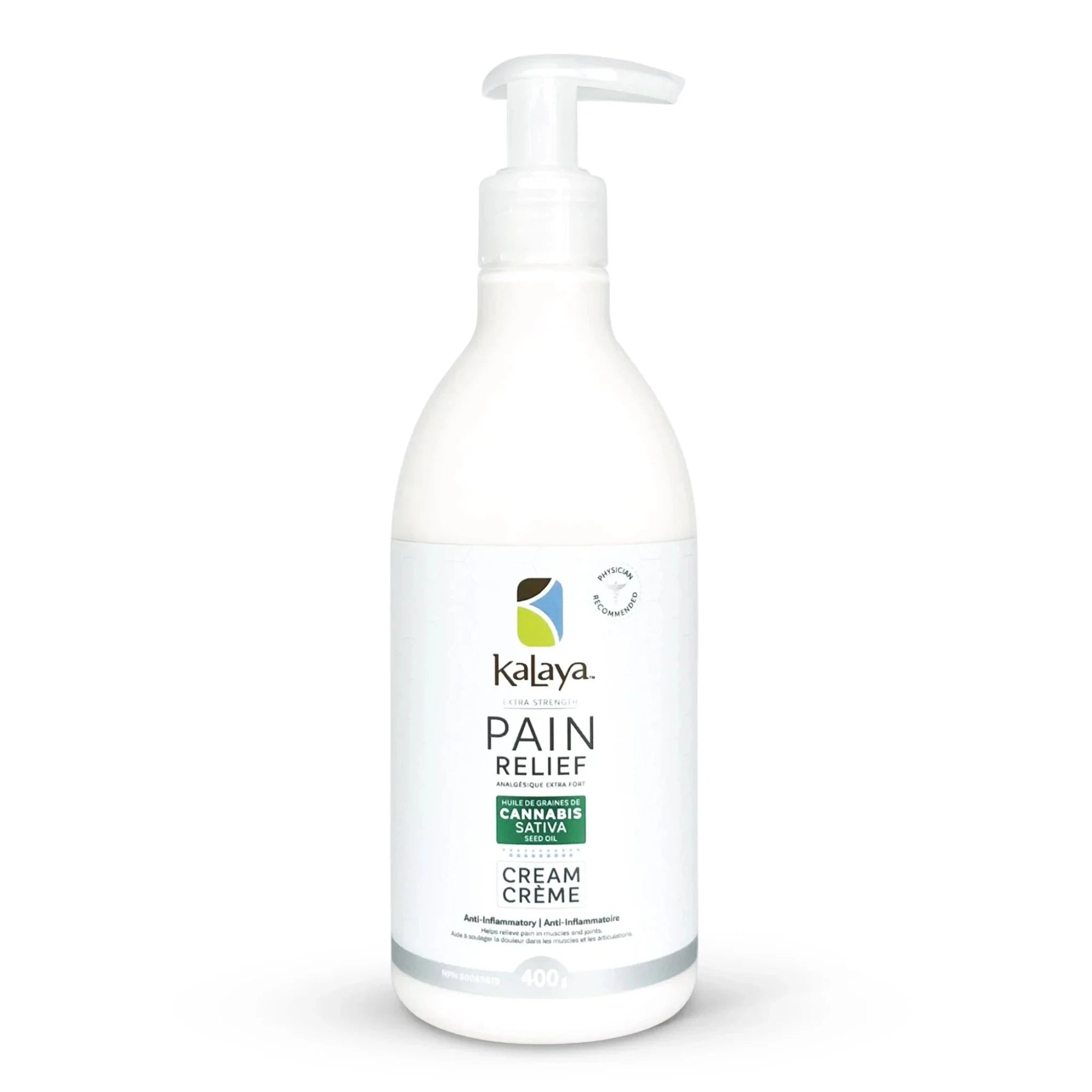KaLaya Extra Strength Pain Relief Cream with Cannabis Sativa Seed Oil