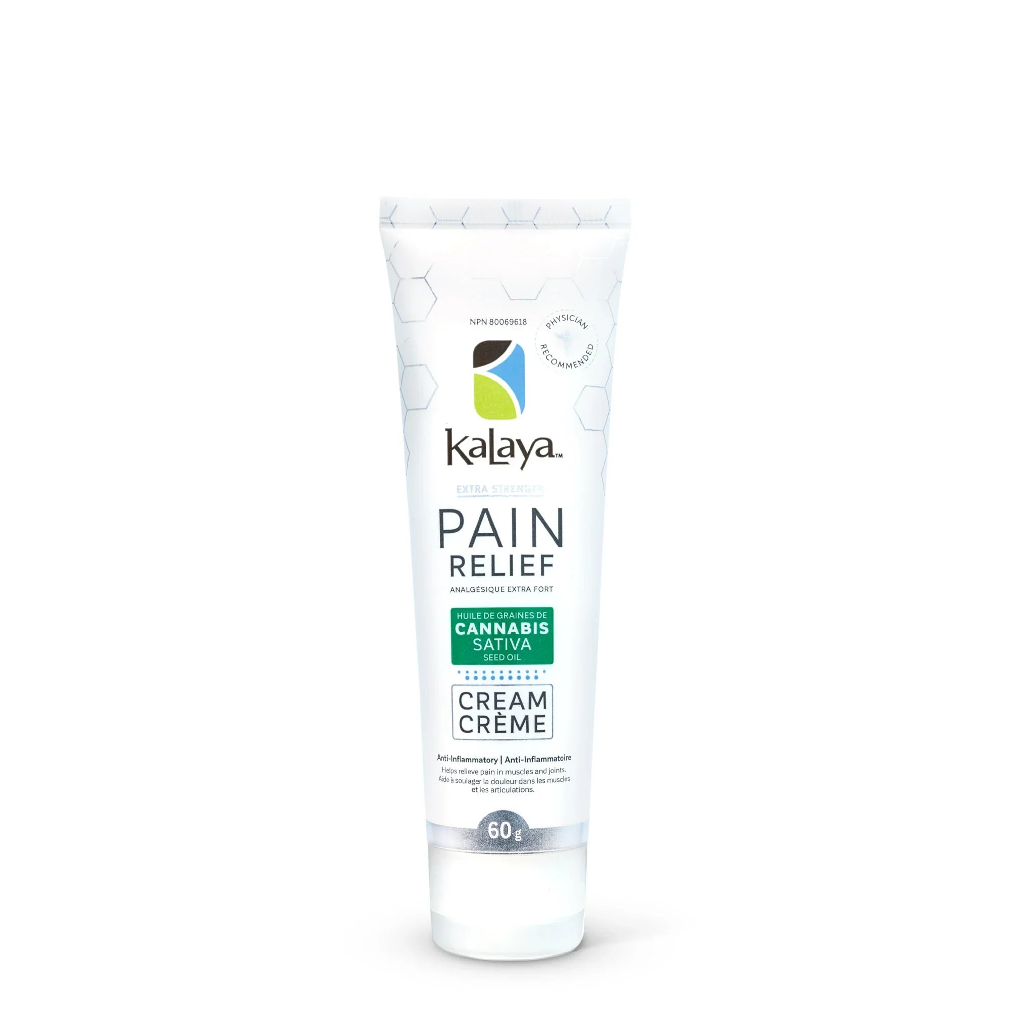 KaLaya Extra Strength Pain Relief Cream with Cannabis Sativa Seed Oil