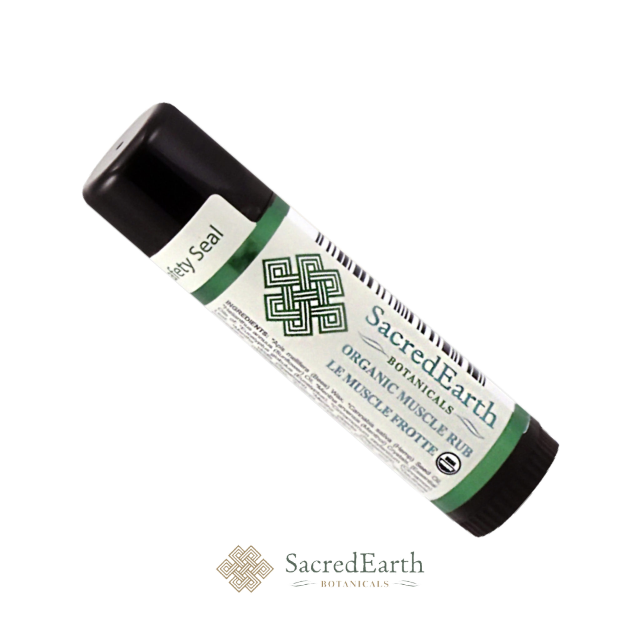 Muscle Rub - SacredEarth - Certifié biologique par l'USDA - applicateur personnel sans gâchis