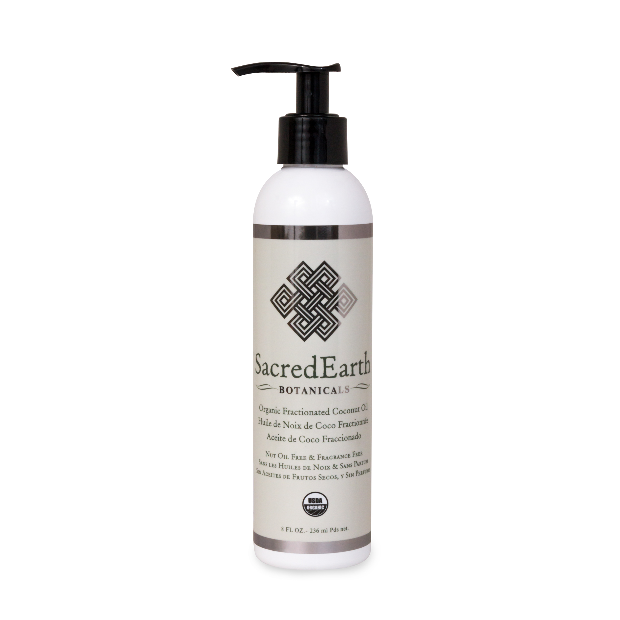 SacredEarth Fractionated Coconut Oil - 8 fl. oz.