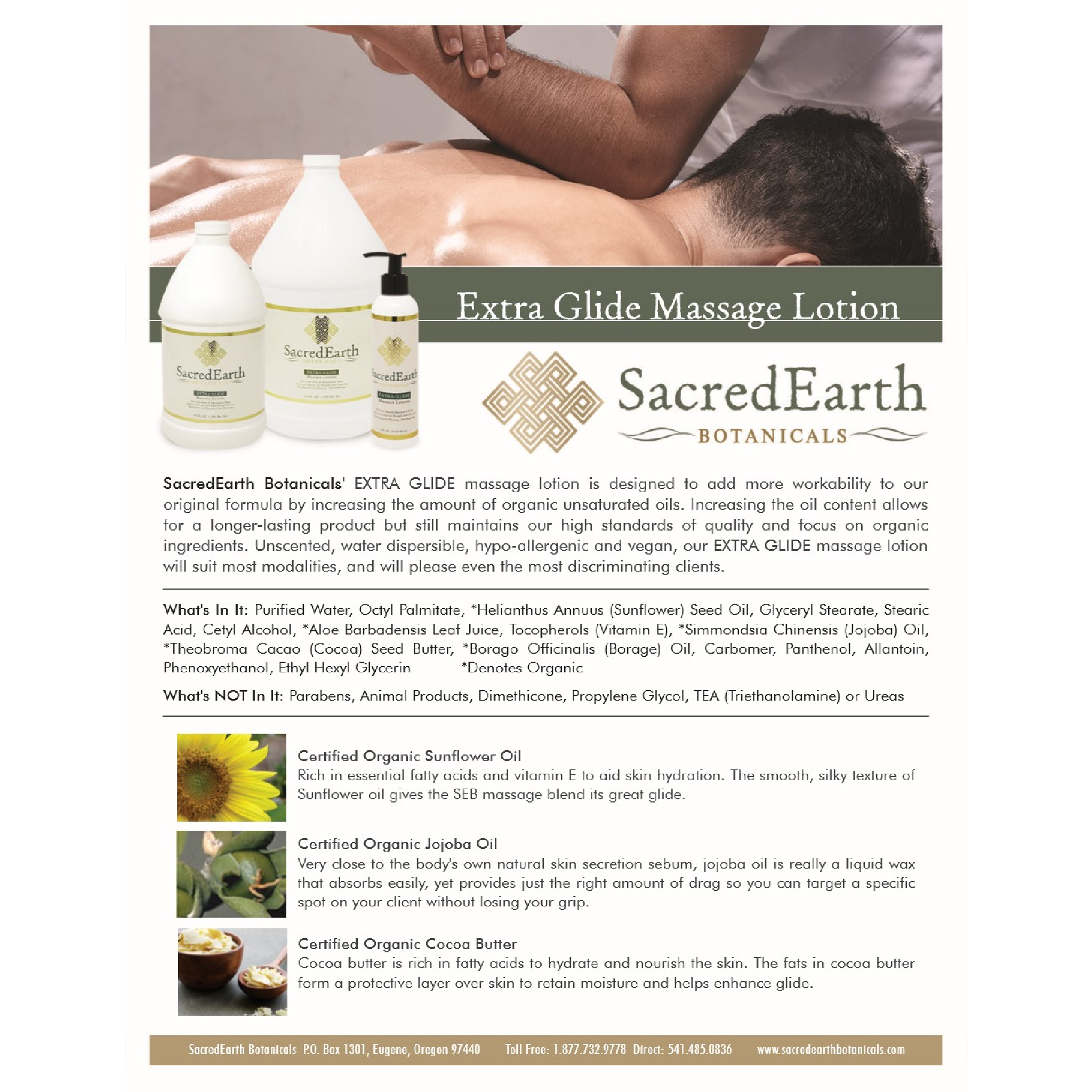 SacredEarth Extra Glide Massage Lotion