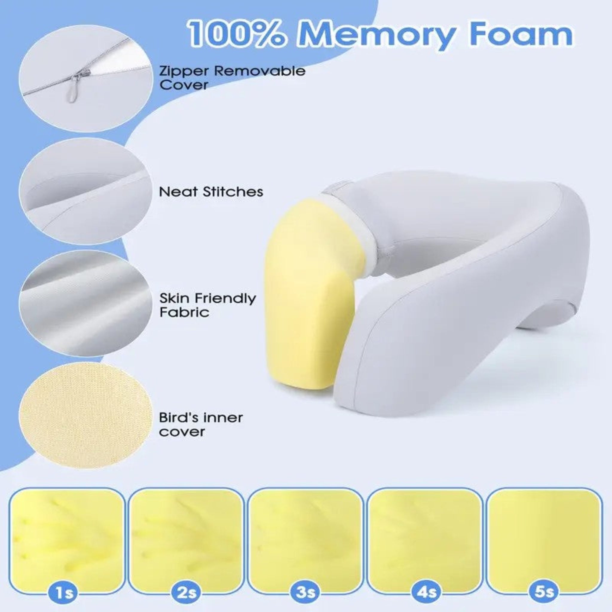 Memory Foam Travel Pillow