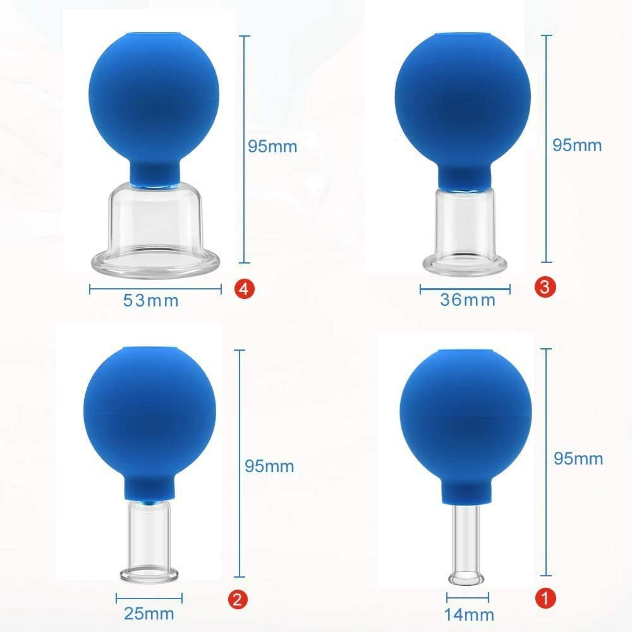 Glass Facial Cupping Set