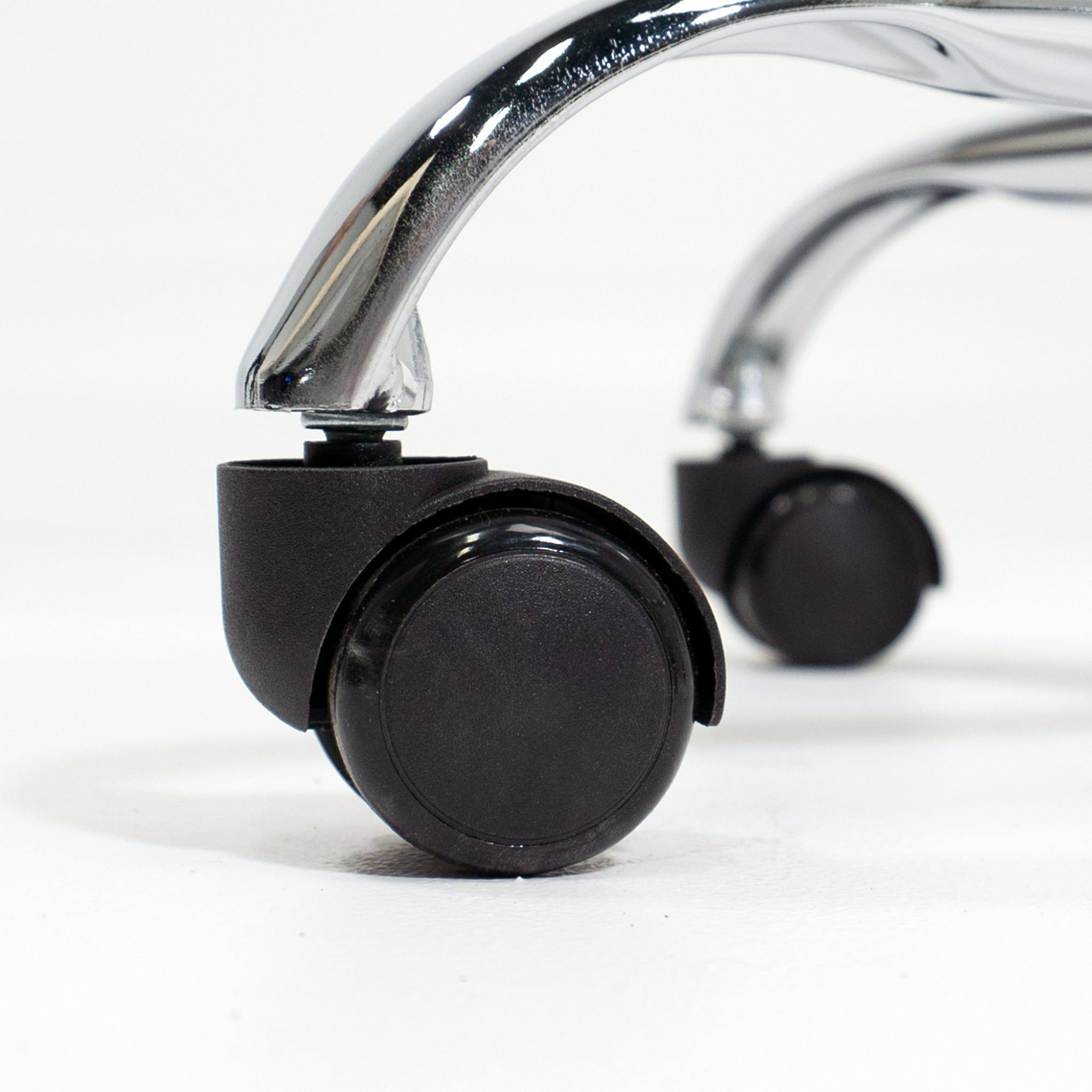 EarthLite Pneumatic Rolling Massage Stool Caster Detail