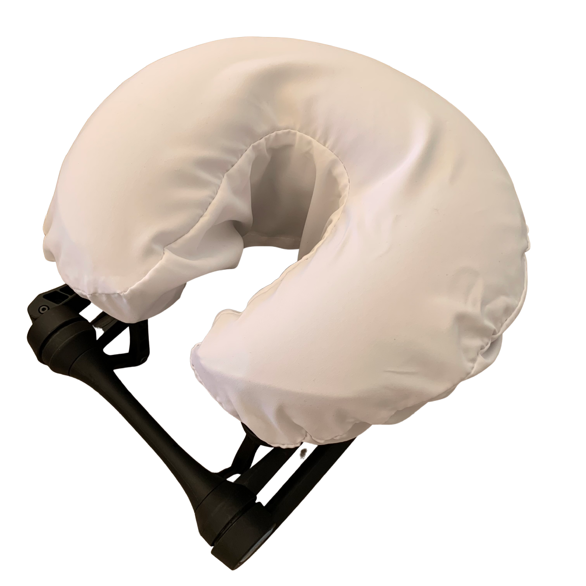 White Microfiber Polyester Face or Head Rest Cover