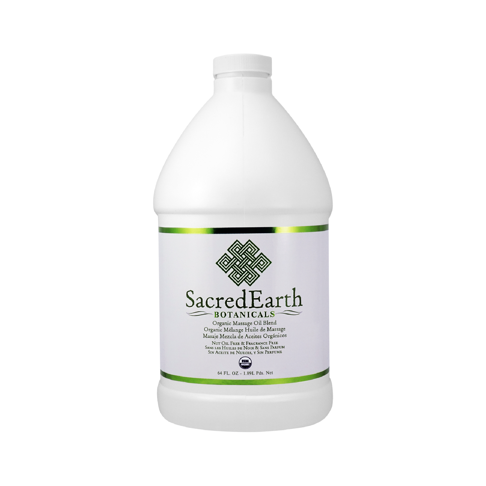 Mélange d'huiles de massage SacredEarth - USDA Organic - Sans huiles de noix