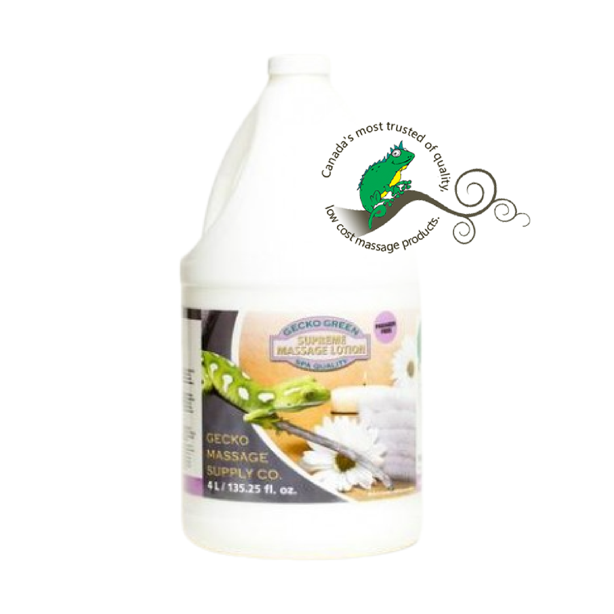 Gecko Green Supreme Massage Lotion - 2 & 4 Litre