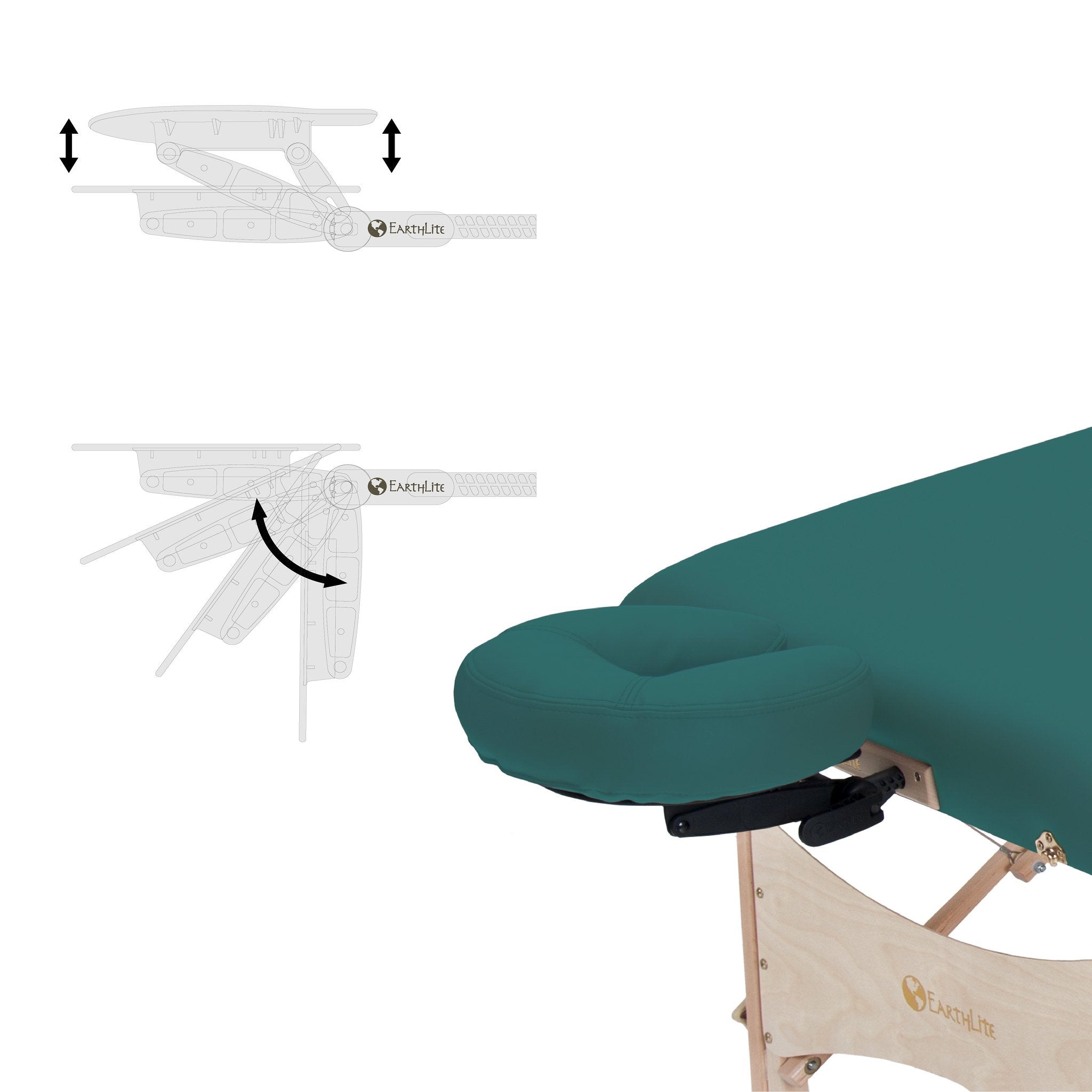 EarthLite Massage Table Face Cradle Head Rest Position