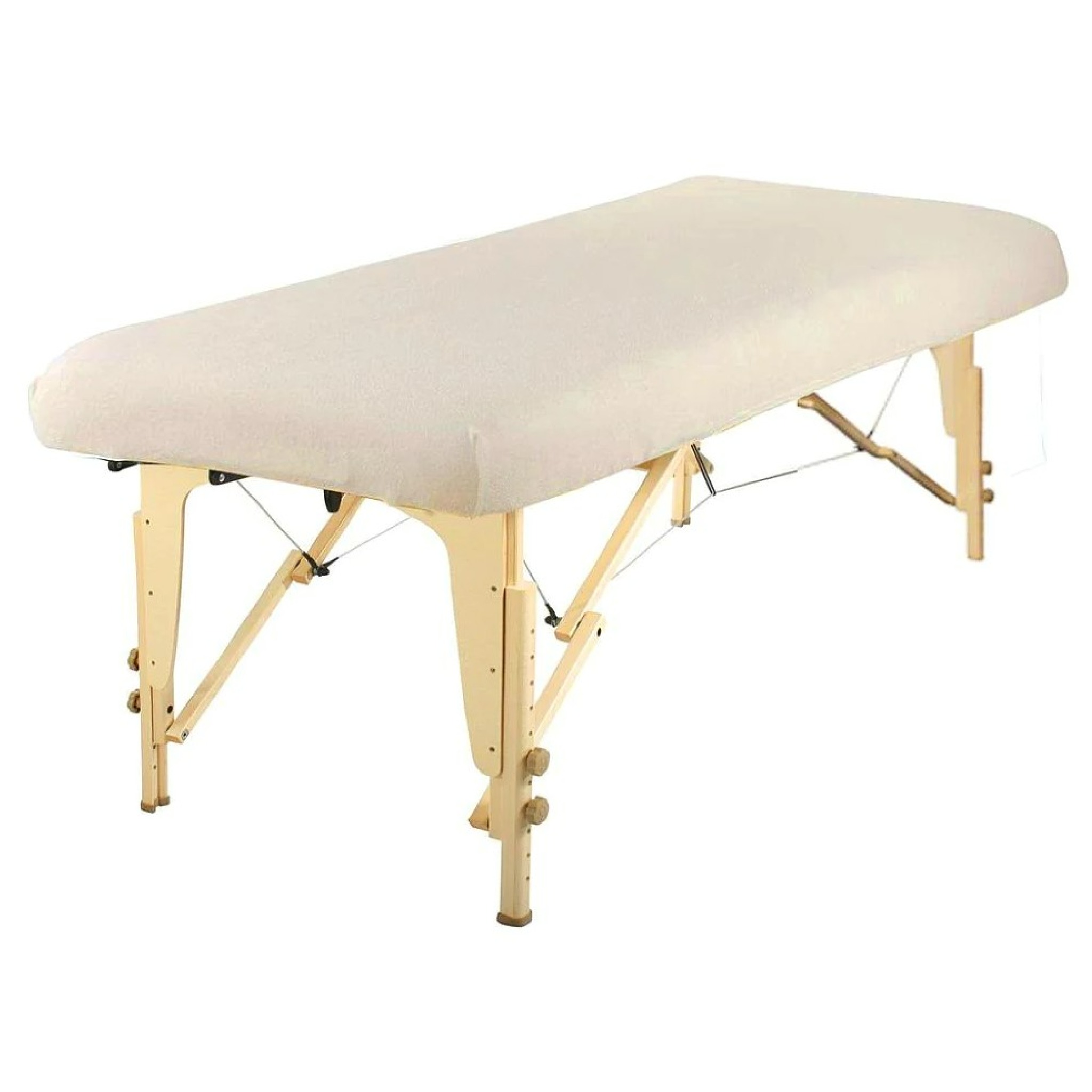 Drap-housse en flanelle - 100% coton - Blanc, Gris et Naturel
