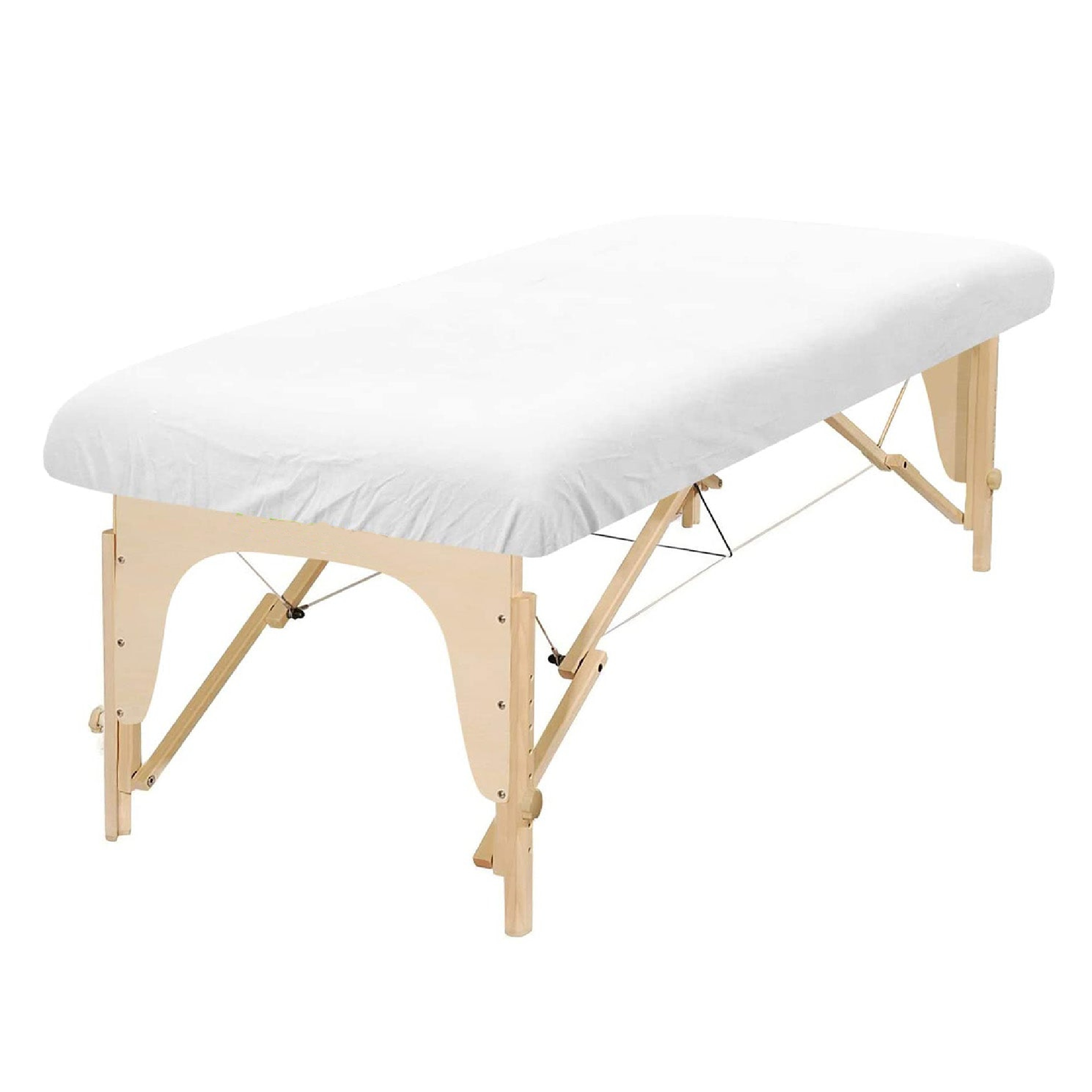 Drap-housse en flanelle - 100% coton - Blanc, Gris et Naturel