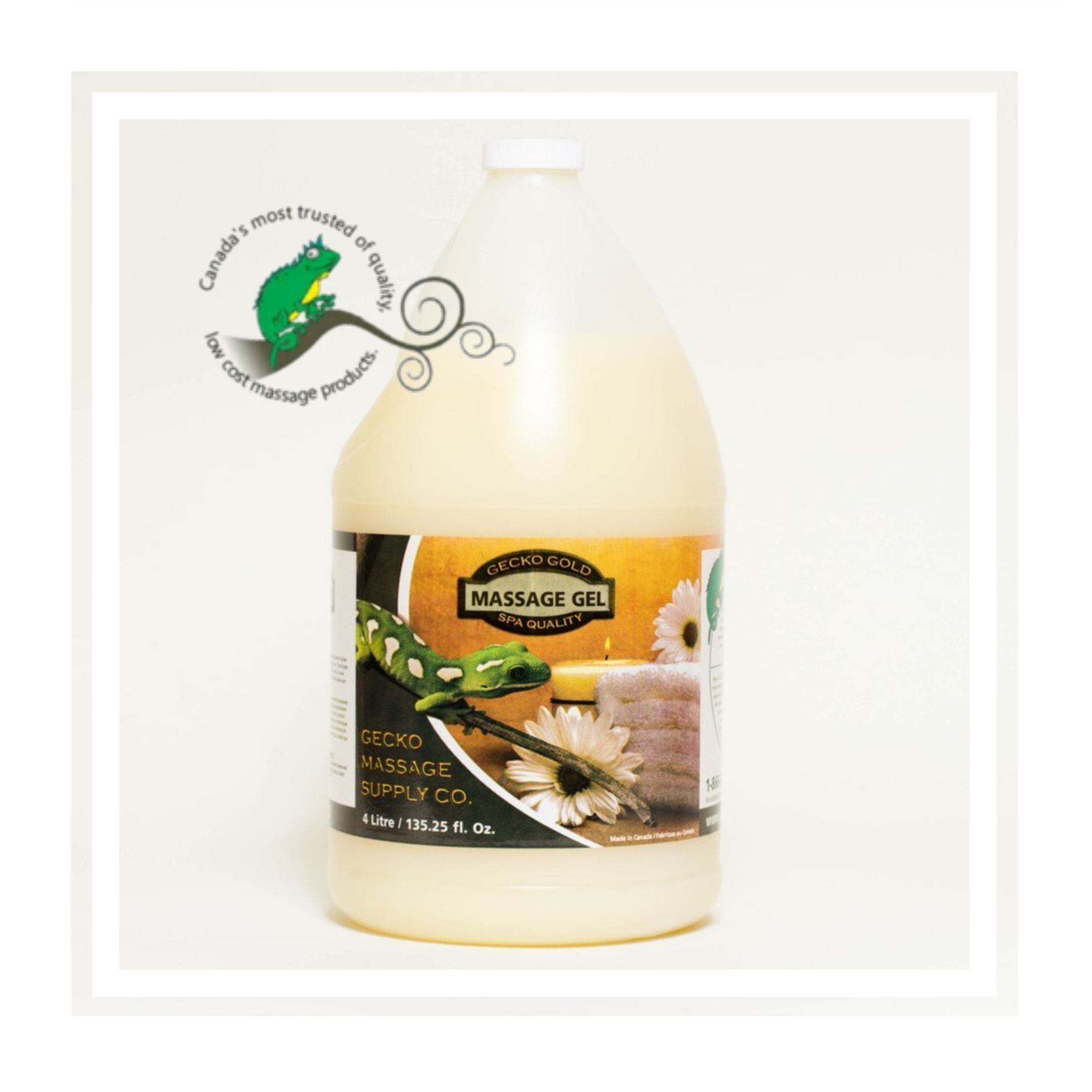 Gecko Massage Gel - Made In Canada - 2 & 4 Litres
