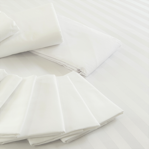 Poly Cotton Pillow Cases for Clinics & Spas White