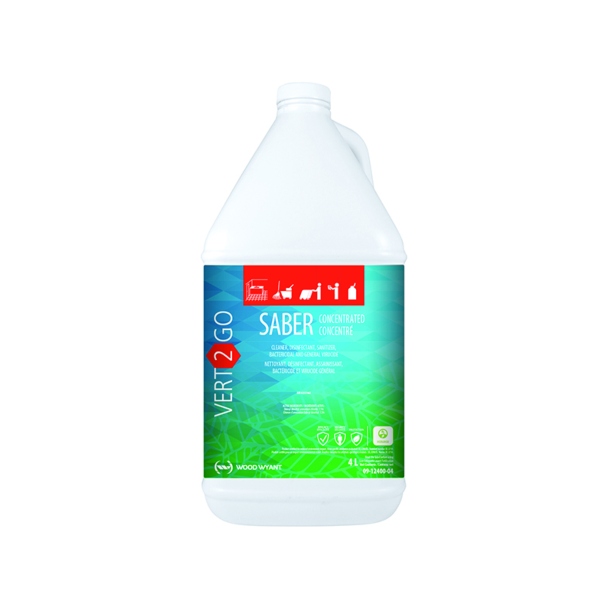 Saber Vert2Go Concentrate Hard Surface Disinfectant 4 L