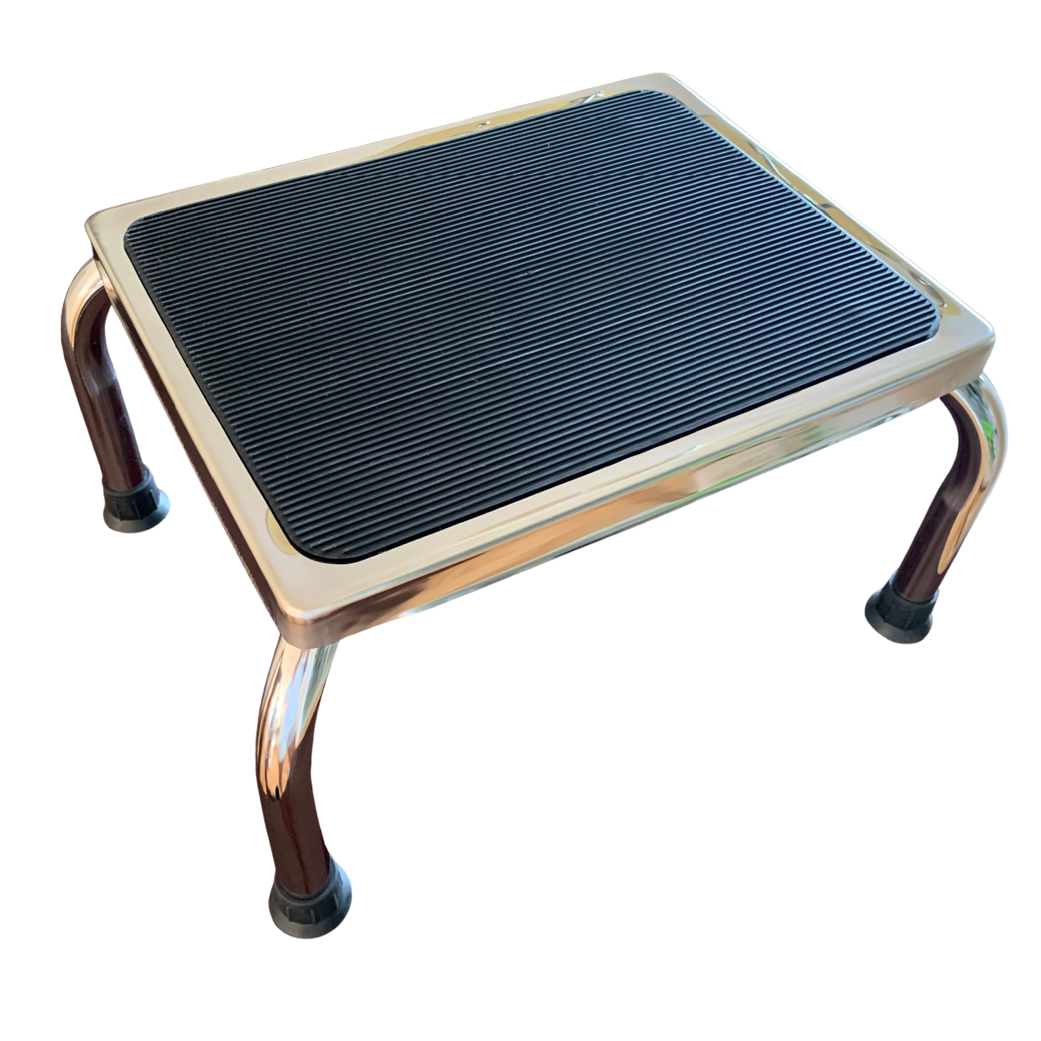 Clinic Foot Stool Chrome Black 350 lb capacity