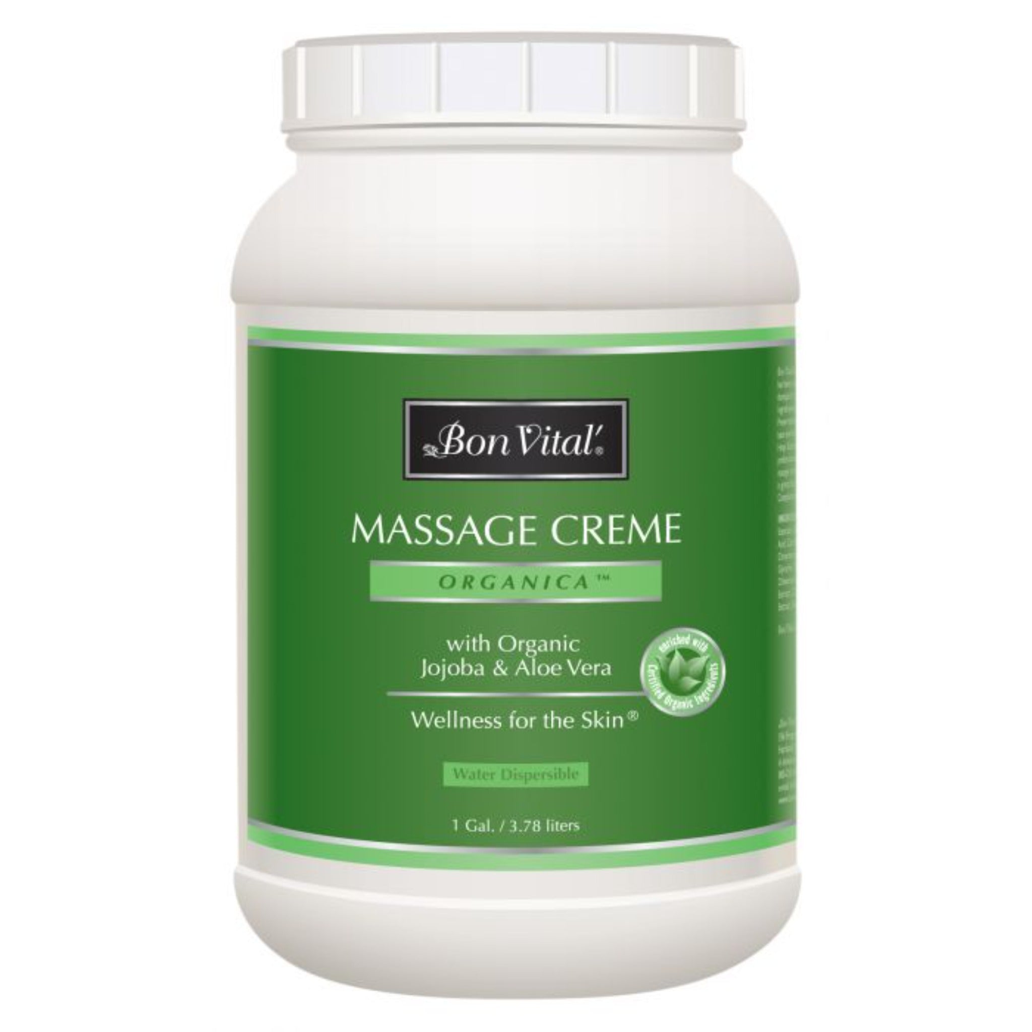Bon Vital - Crème de Massage - Organica - Sans Parfum - Sans Paraben