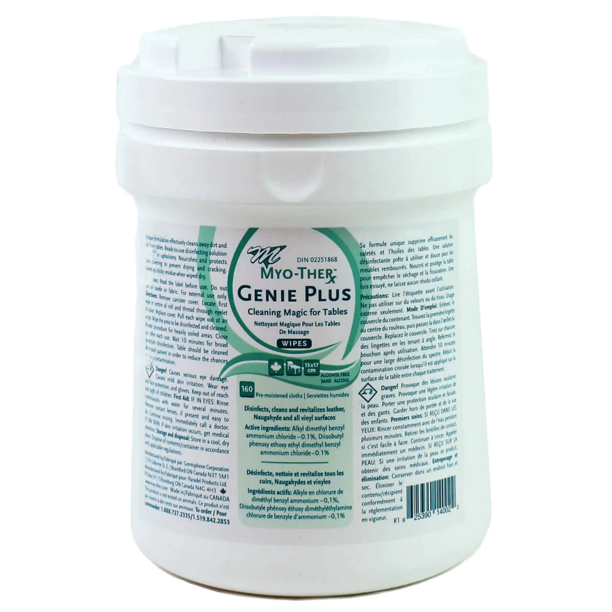 Myo-Ther Genie Plus Wipes for Clinic Tables