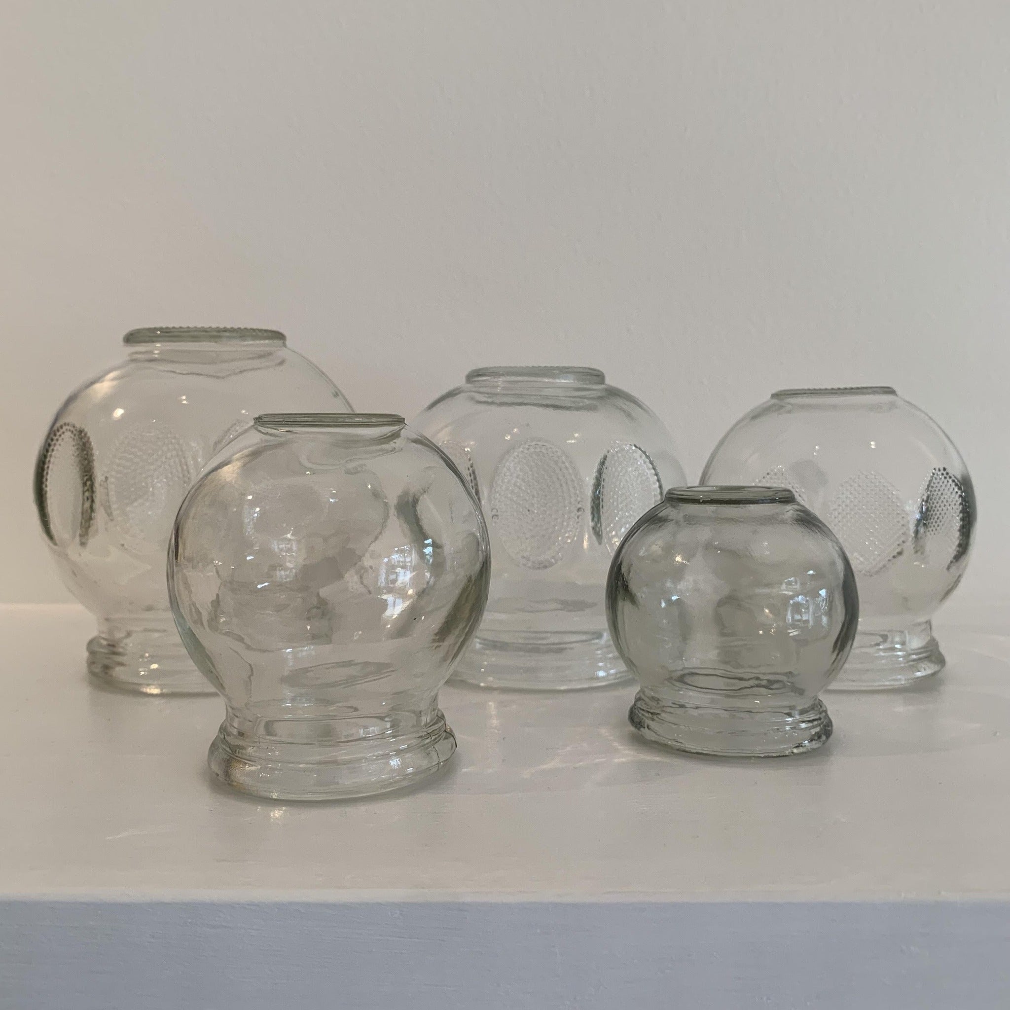 5 Piece Glass Fire Cupping Set TCM