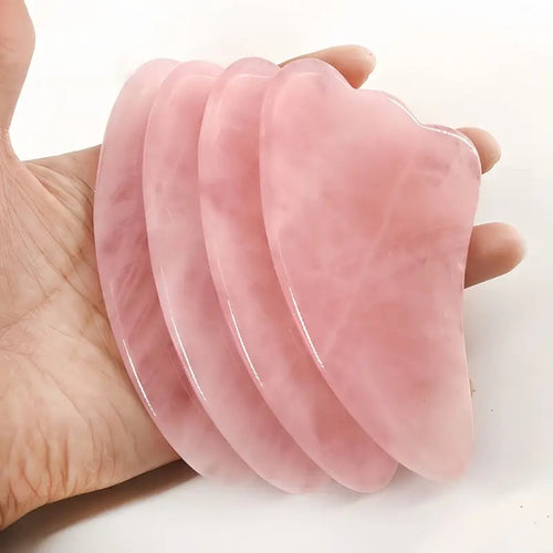 Gua Sha Stone Rose Quartz Wing