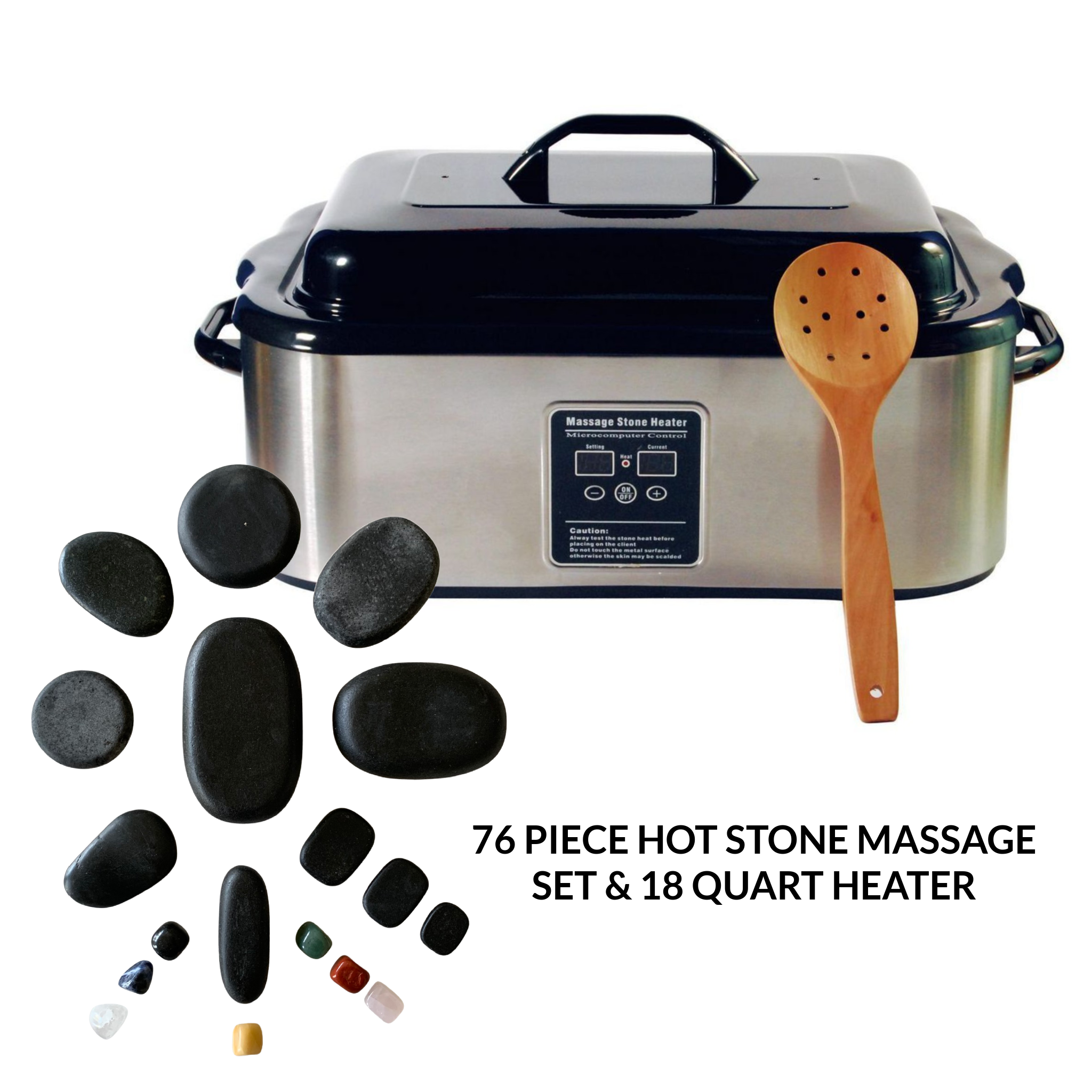 Hot Stone Massage Kit including Stone Heater