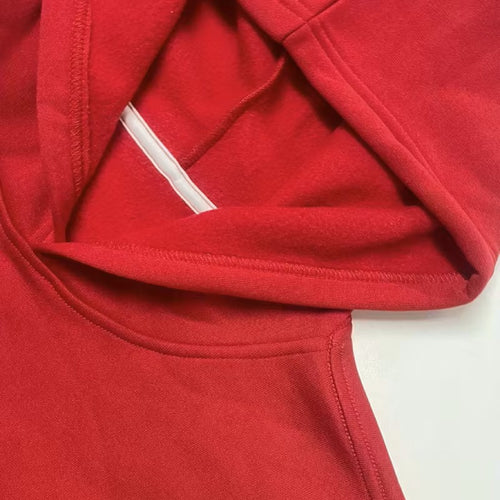 Red Hoodie with Chakra Meditation