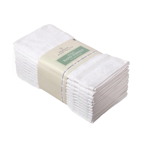 Grandeur Hospitality White Hand Towel 