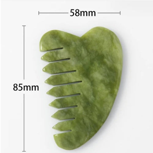 Jade Comb for Gua Sha Scalp Massage