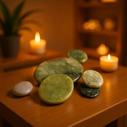 8 Piece Jade Stone Set