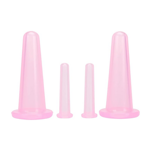 4 Piece Silicone Facial Cupping Set