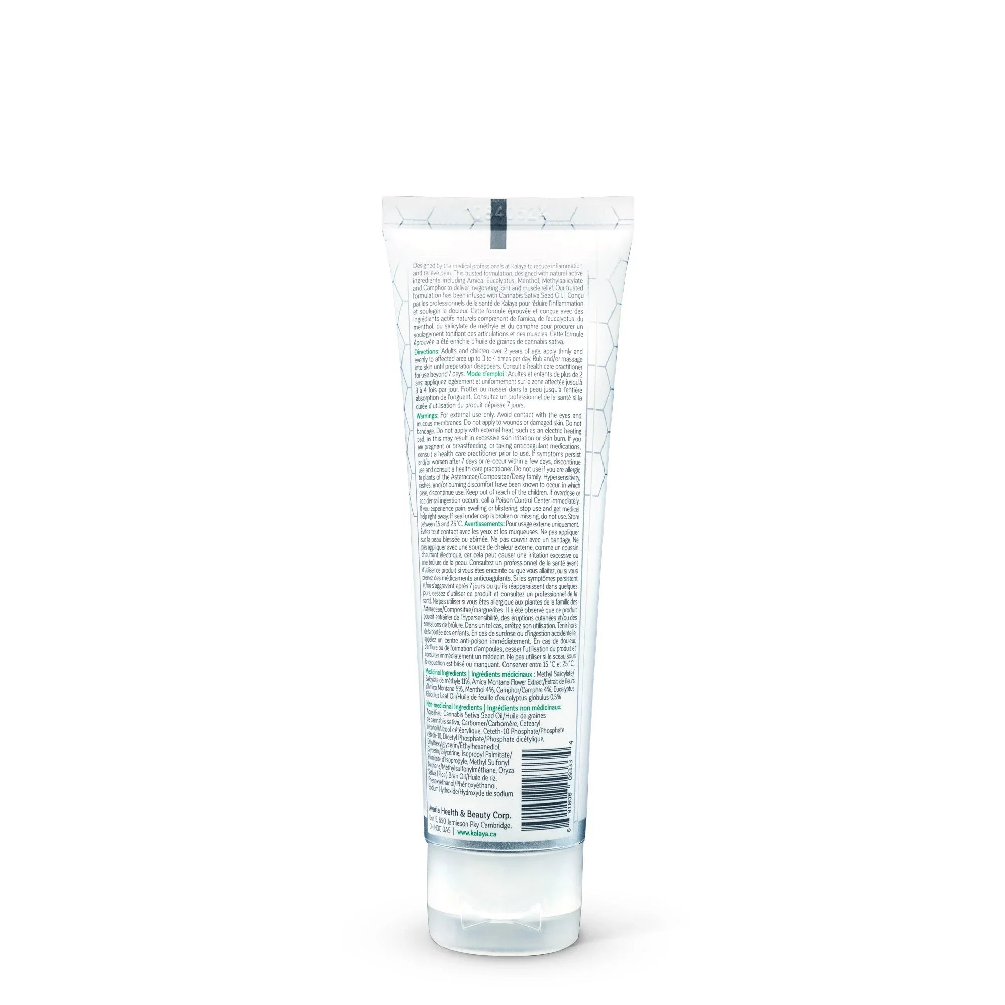KaLaya Extra Strength Pain Relief Cream with Cannabis Sativa Seed Oil