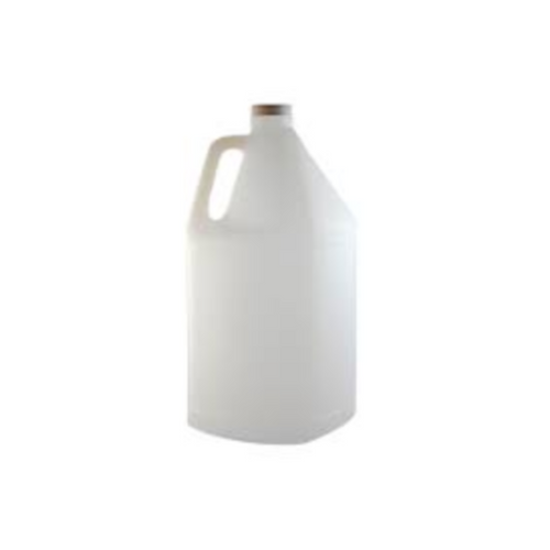 Plastic White Frosted 4 Litre (1 Gallon) Square Jug for Massage Oils, Gels and Lotions