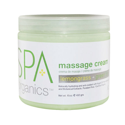 BCL Lemongrass and Green Tea Massage Cream 16 oz.