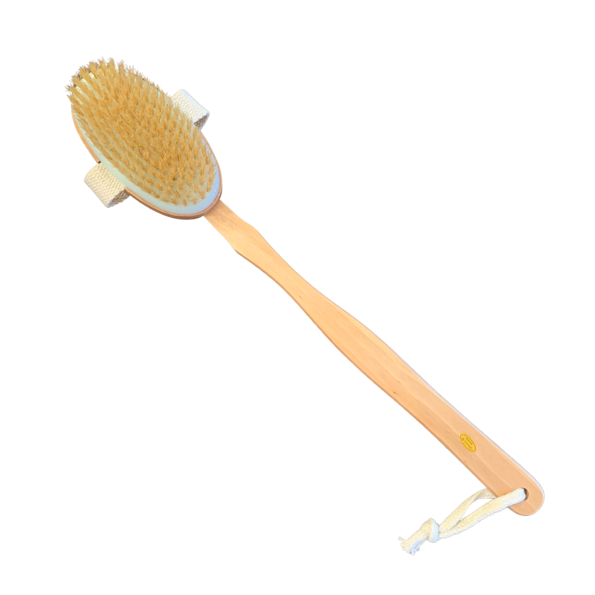 Natural Bristle Dry Brush with Wooden Handle