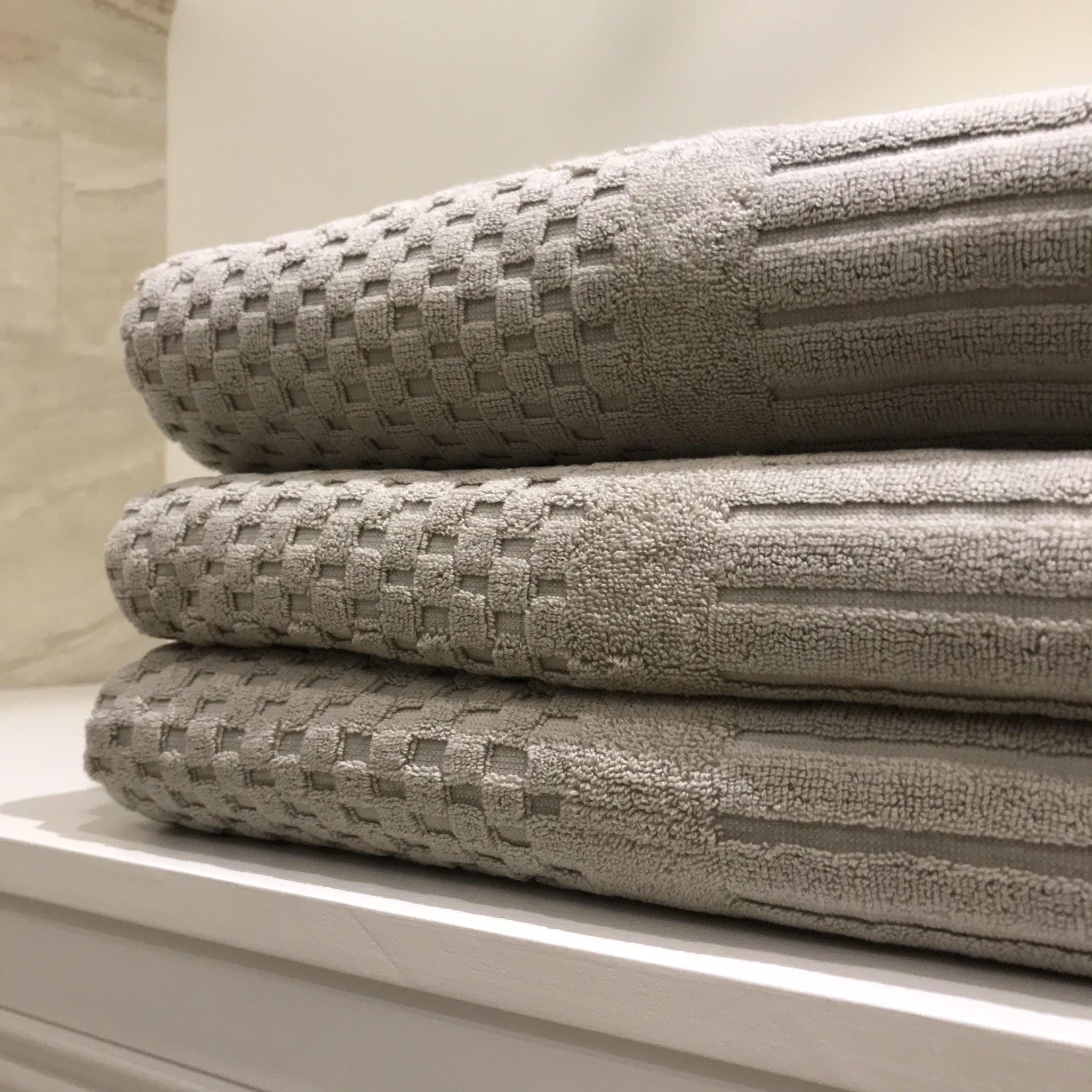 Luxury Bath Towel Beige 100% Cotton