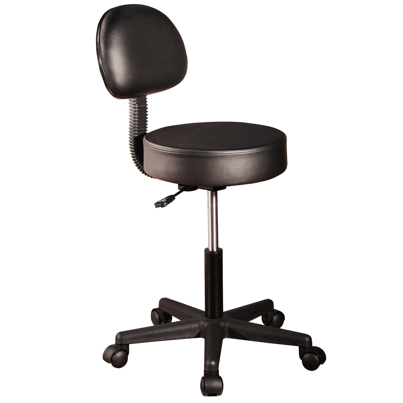 Master Massage Pneumatic Rolling Stool - with Removable Back Rest